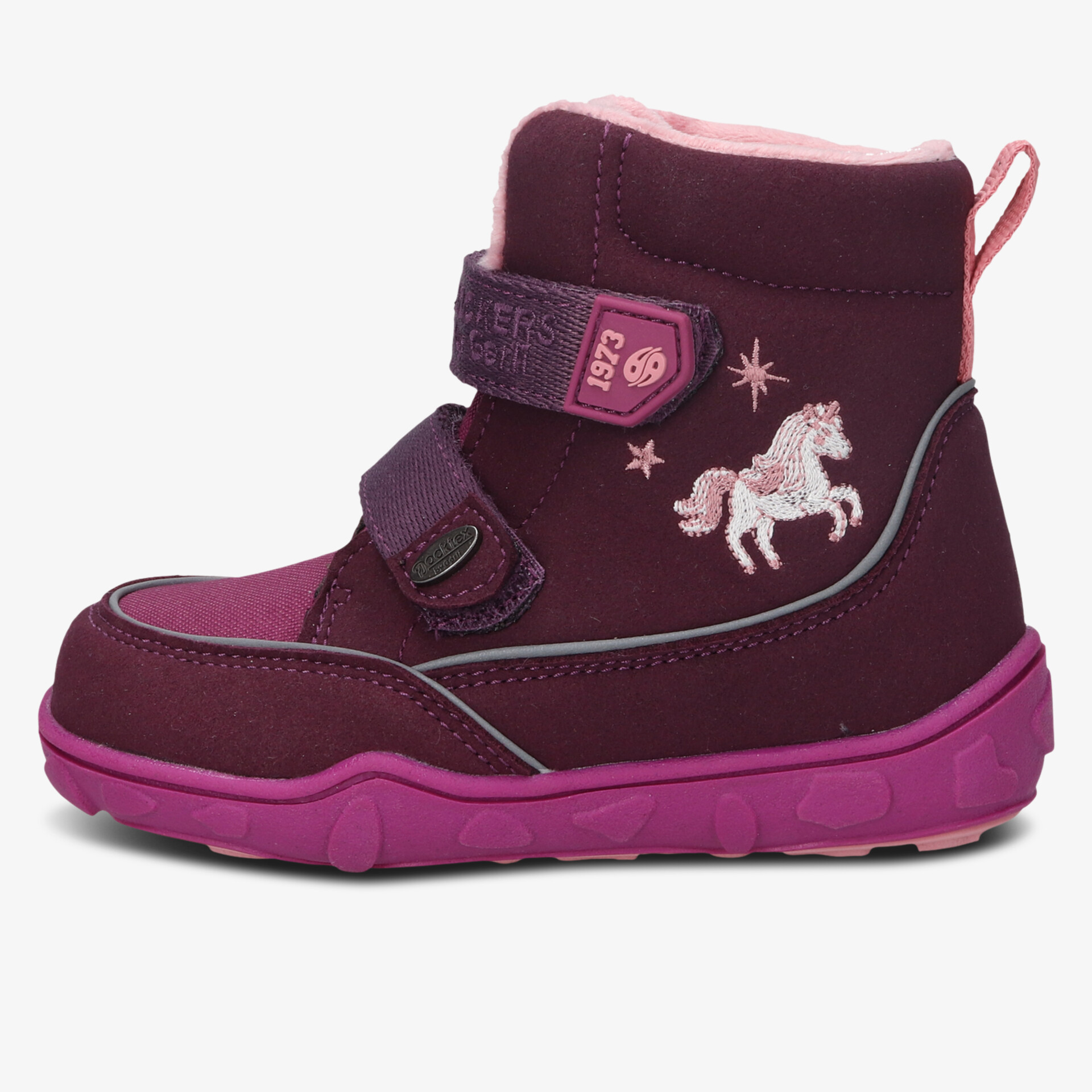 Wasserdichter Kinderstiefel mit warmem Innenfutter, rutschfester Sohle und praktischem Klettverschluss