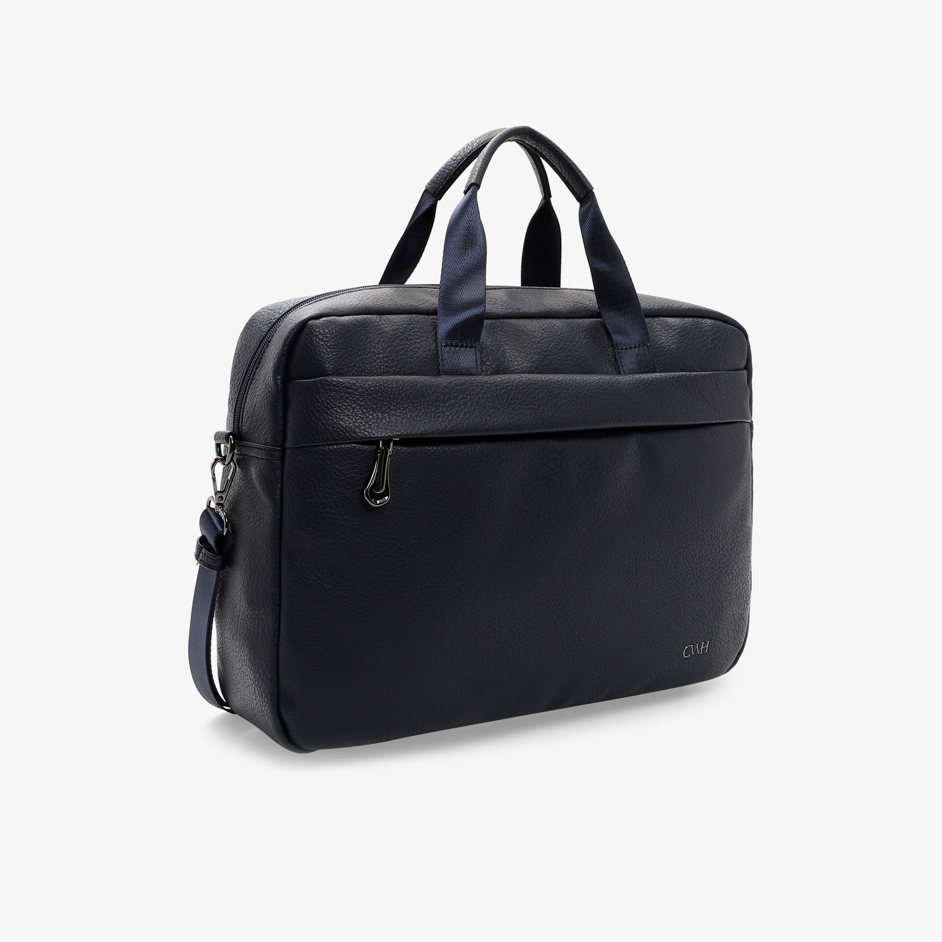 Moderne schwarze Laptoptasche mit Reißverschlussfach und praktischen Tragegriffen, ideal für den täglichen Gebrauch