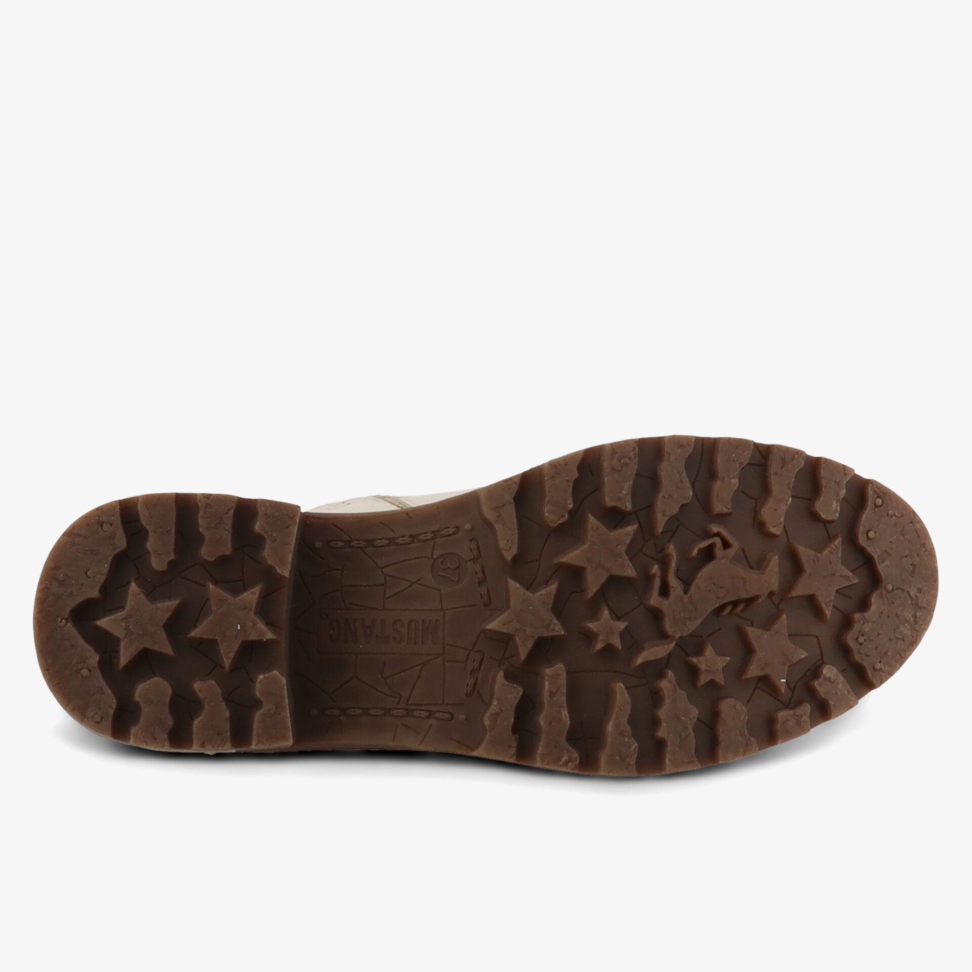 Robuste, langlebige Sohle mit tiefem Profil für optimalen Halt und Rutschfestigkeit bei Outdoor-Aktivitäten