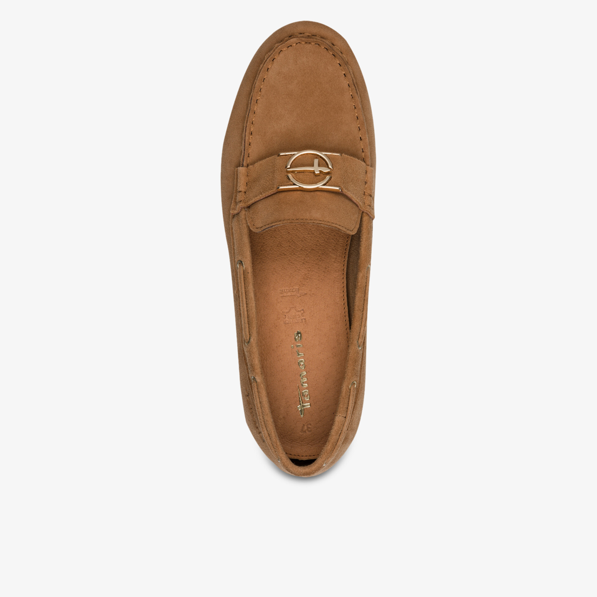 Hochwertiger hellbrauner Veloursleder-Mokassin mit komfortabler Passform und elegantem Design