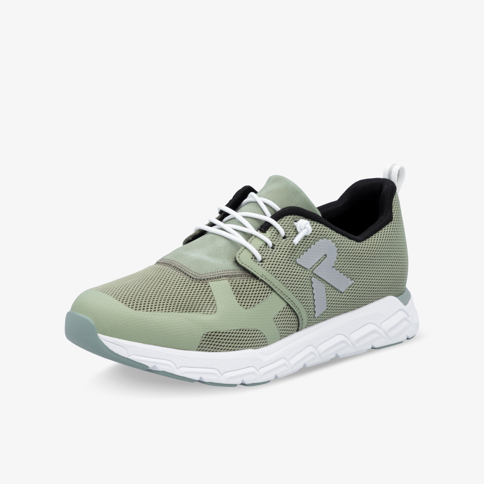 Moderner grüner Sneaker mit atmungsaktivem Mesh, leichter flexible Sohle und bequemer Passform für sportlichen Komfort