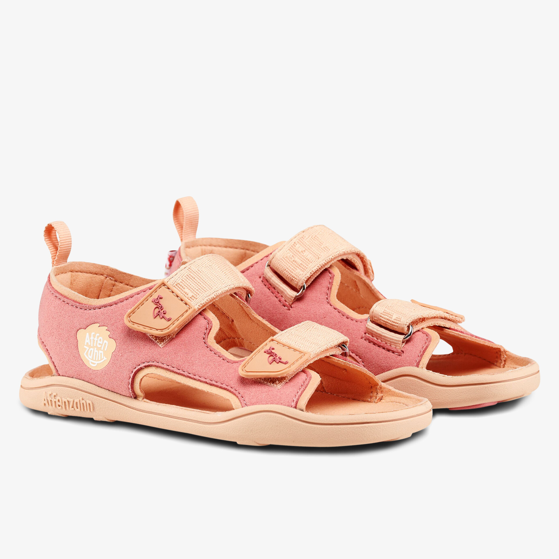 Leichte rosa Sandalen mit gepolsterten verstellbaren Riemen und rutschfester Sohle für komfortablen Halt