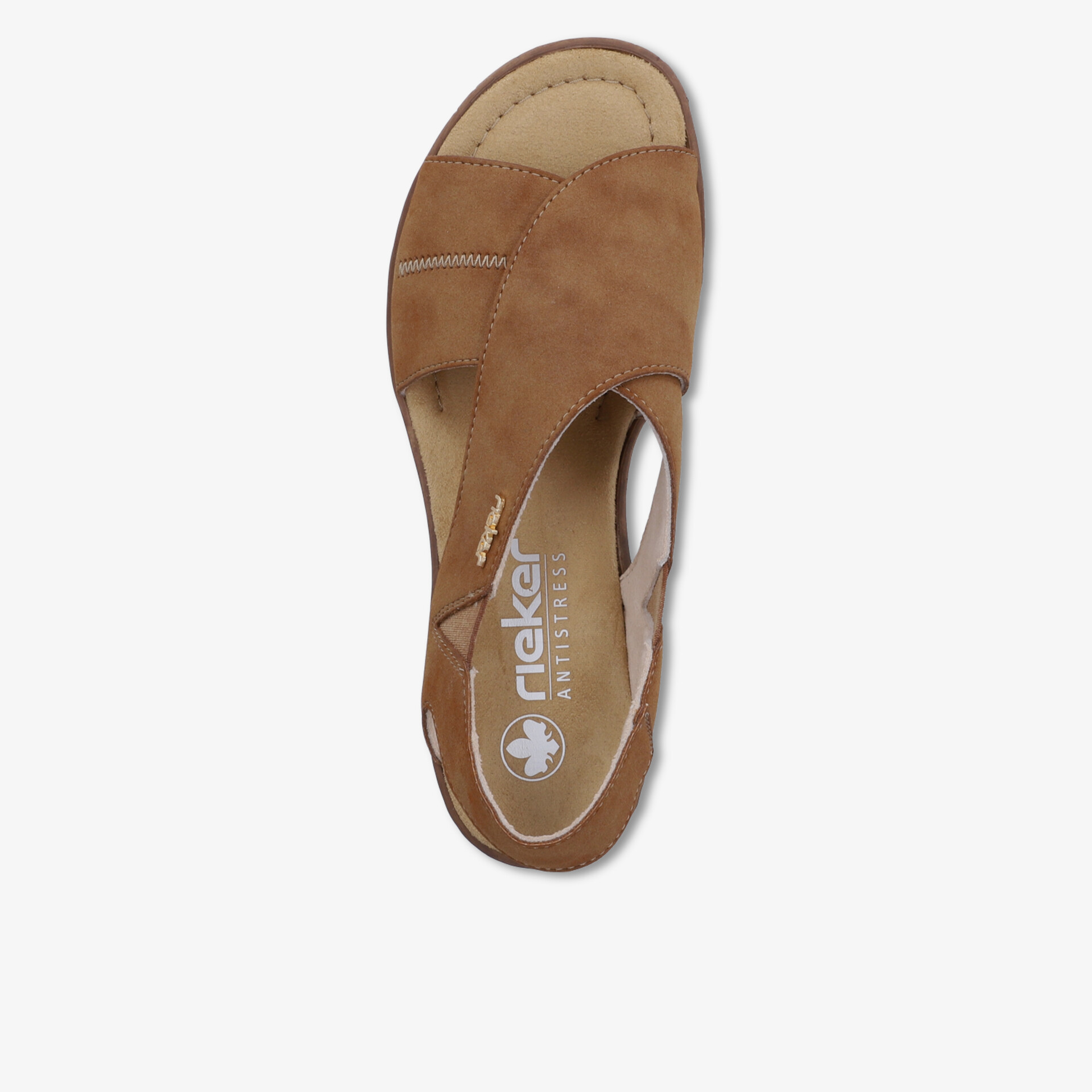 Bequeme Sandale aus weichem Leder mit offener Zehenpartie und rutschfester Sohle, praktisch und stylisch