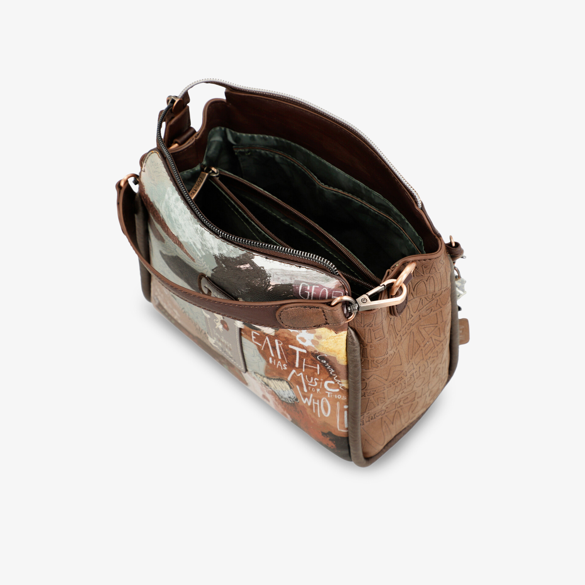 Moderne Tasche mit mehreren Fächern, Reißverschluss und geräumigem Innenraum für praktische Nutzung und stilvolles Design