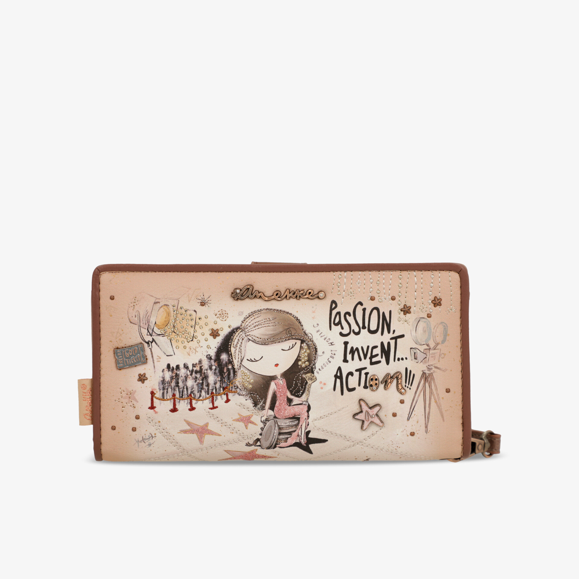 Komfortable Geldbörse mit künstlerischem Motiv, praktisch und kompakt für den täglichen Gebrauch