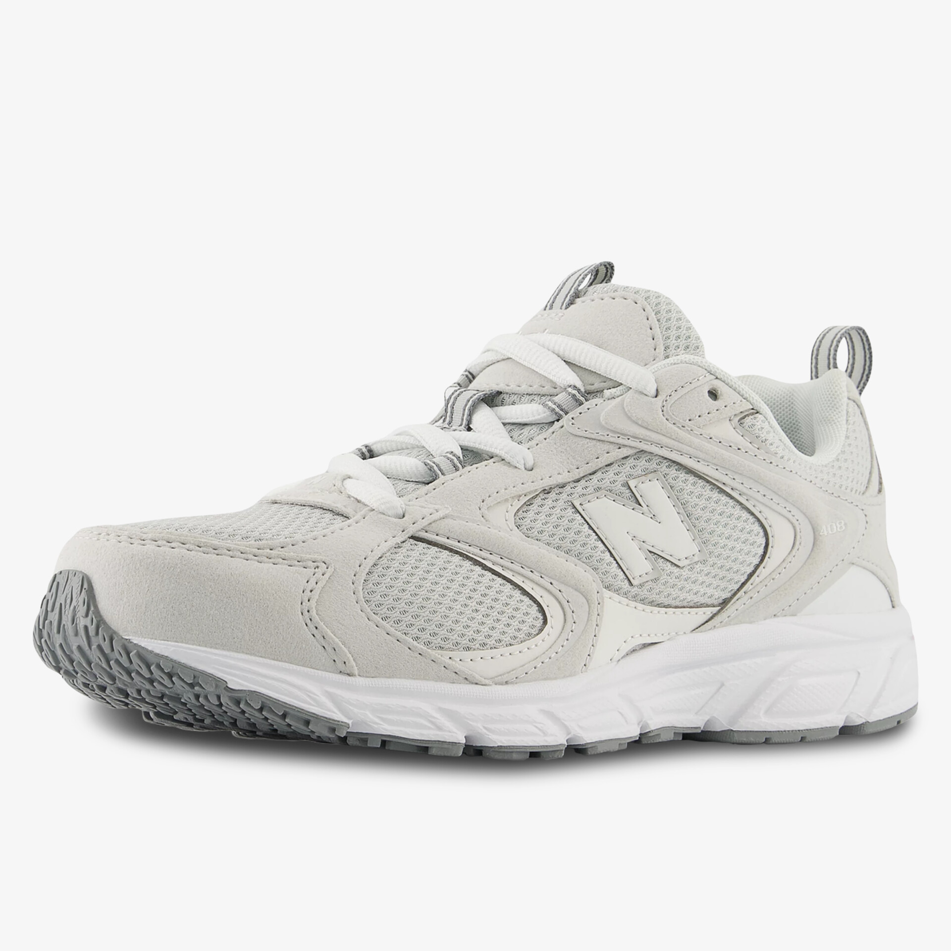 Leichter Sportschuh mit atmungsaktivem Material und strapazierfähiger, rutschfester Sohle in heller Farbe