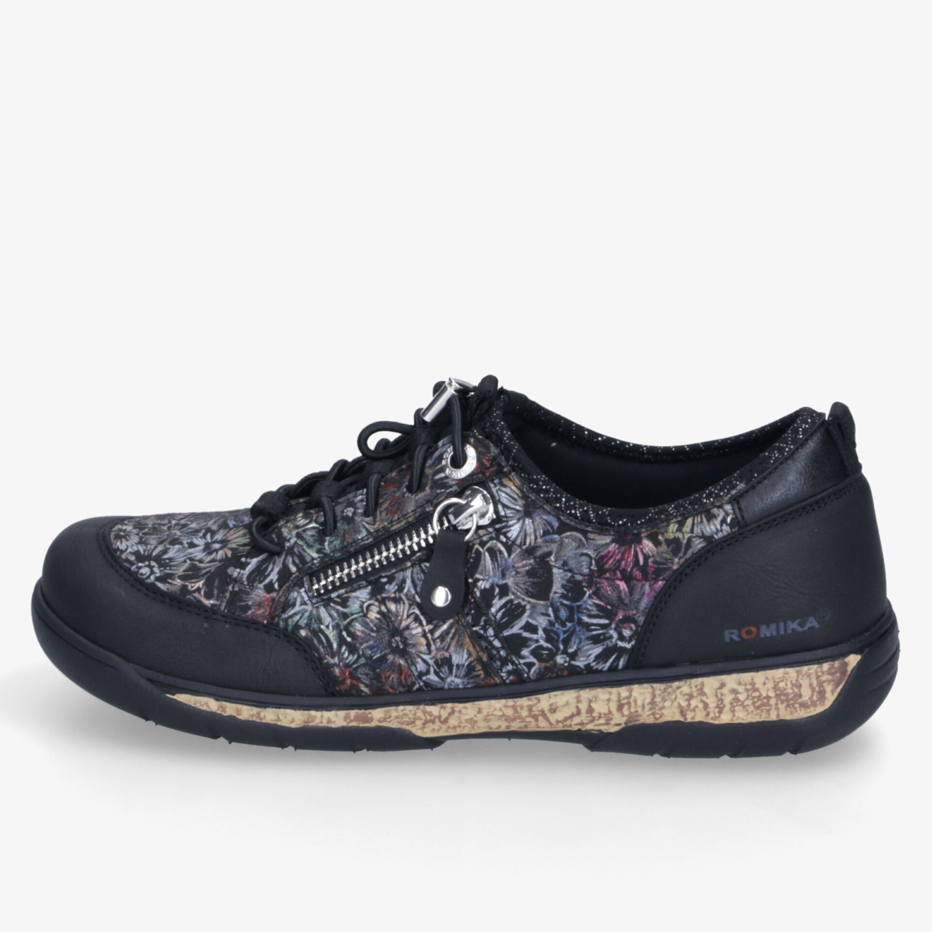 Bequemer Schuh mit seitlichem Reißverschluss, flexibler Sohle und modischem Design für hohen Tragekomfort