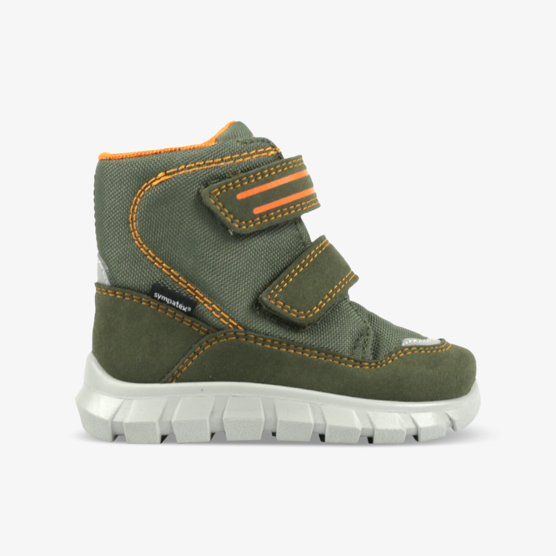 Warmer, funktionaler Schuh mit Klettverschluss, rutschfester Sohle und flexiblem Sohlenaufbau für optimalen Komfort