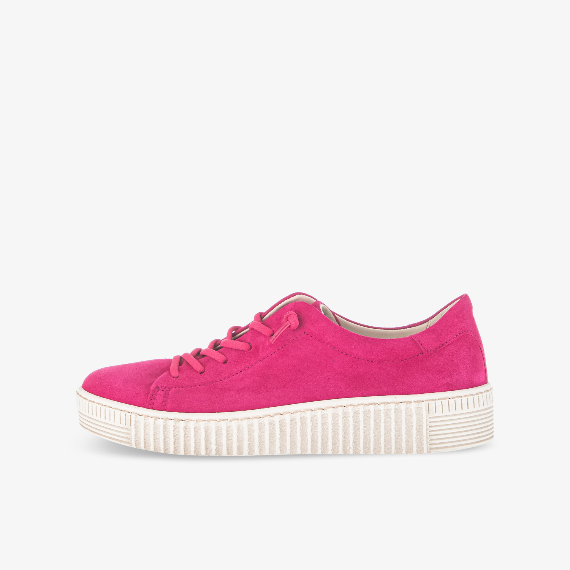 Fuchsia Sneaker mit Plateau und Schnürung, ideal für modische und komfortable Freizeitlooks