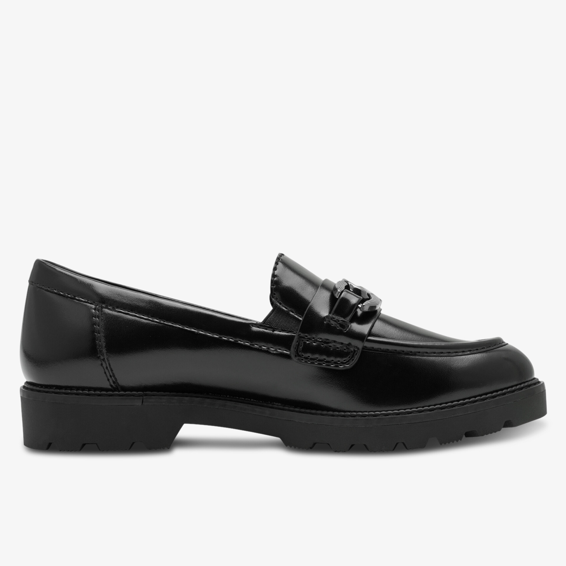 Eleganter schwarzer Loafer aus hochwertigem Leder mit rutschfester Sohle, bequem und zeitlos