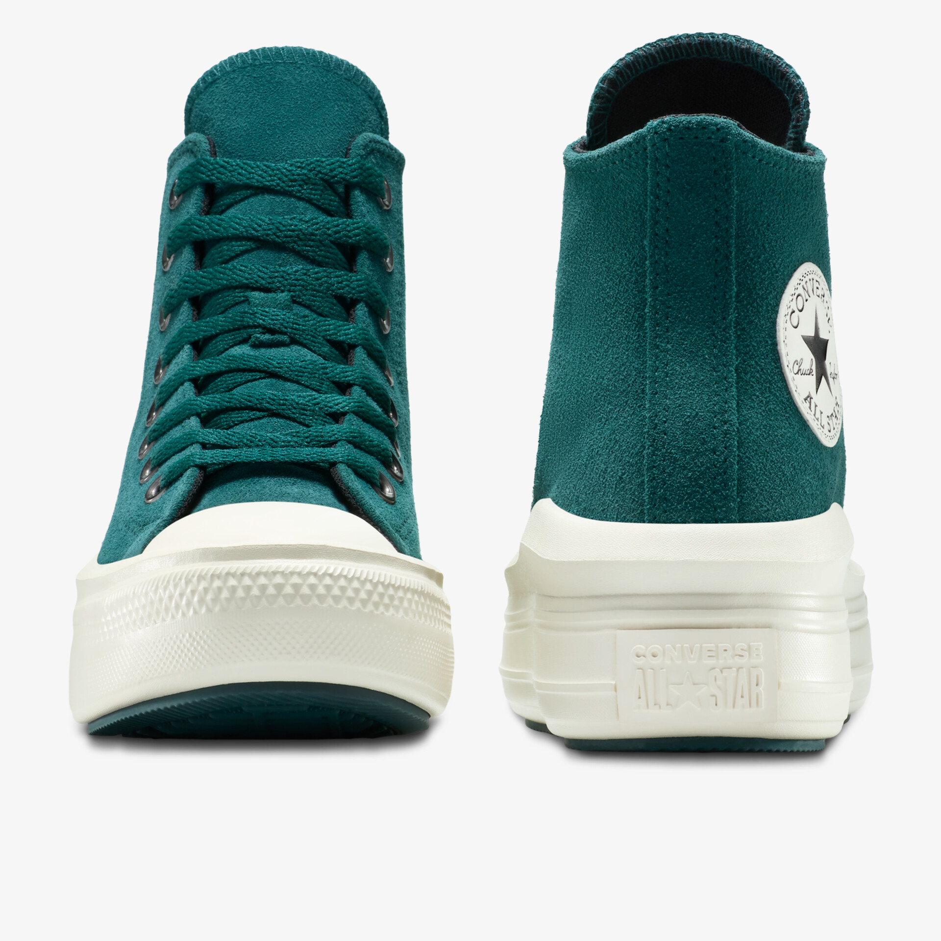 Hoch geschnittener Sneaker mit weißem Sohlenrand und klassischer Schnürung, bequem und robust