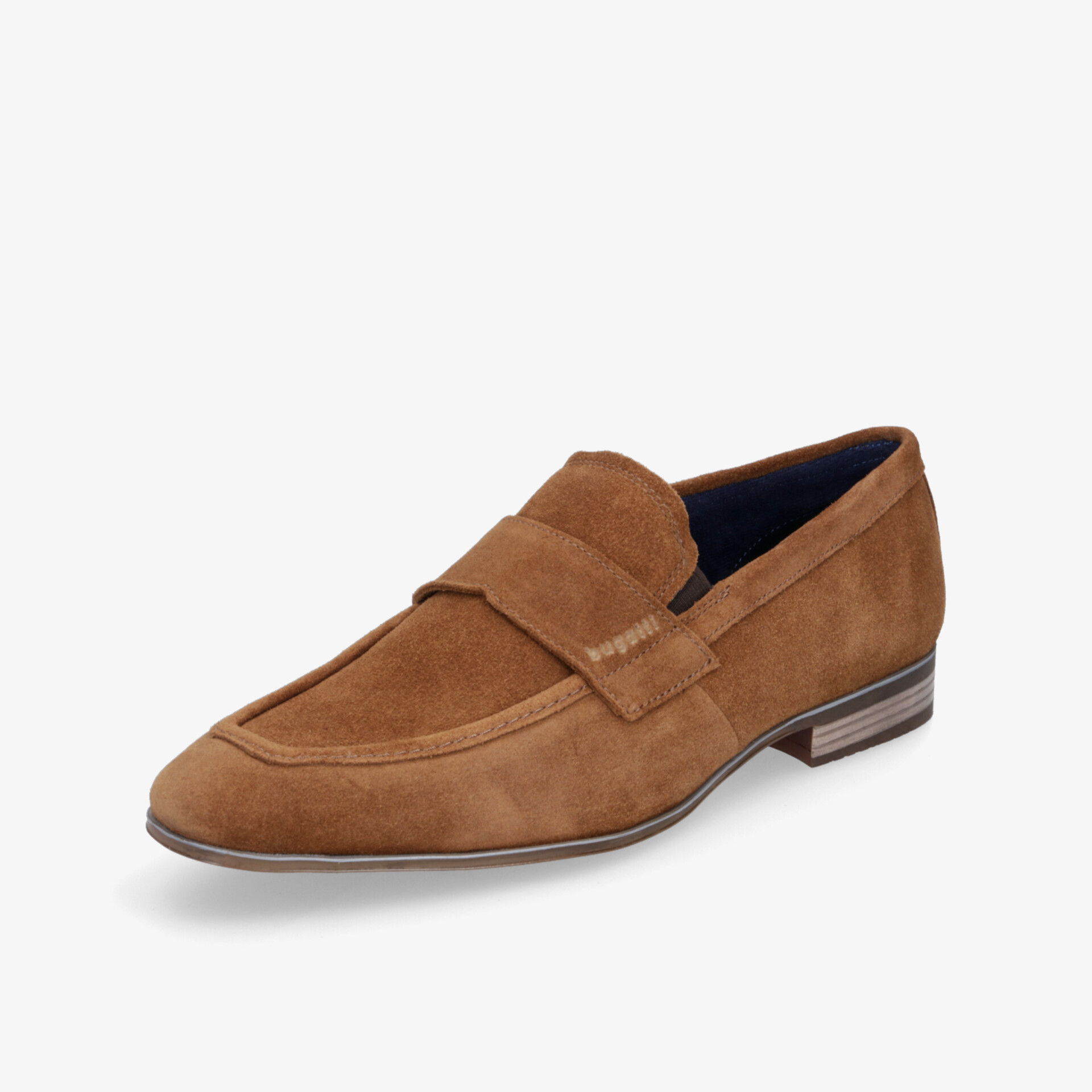Eleganter brauner Veloursleder Loafer mit stilvollem Design und rutschfester Sohle. Perfekt für jeden Anlass.