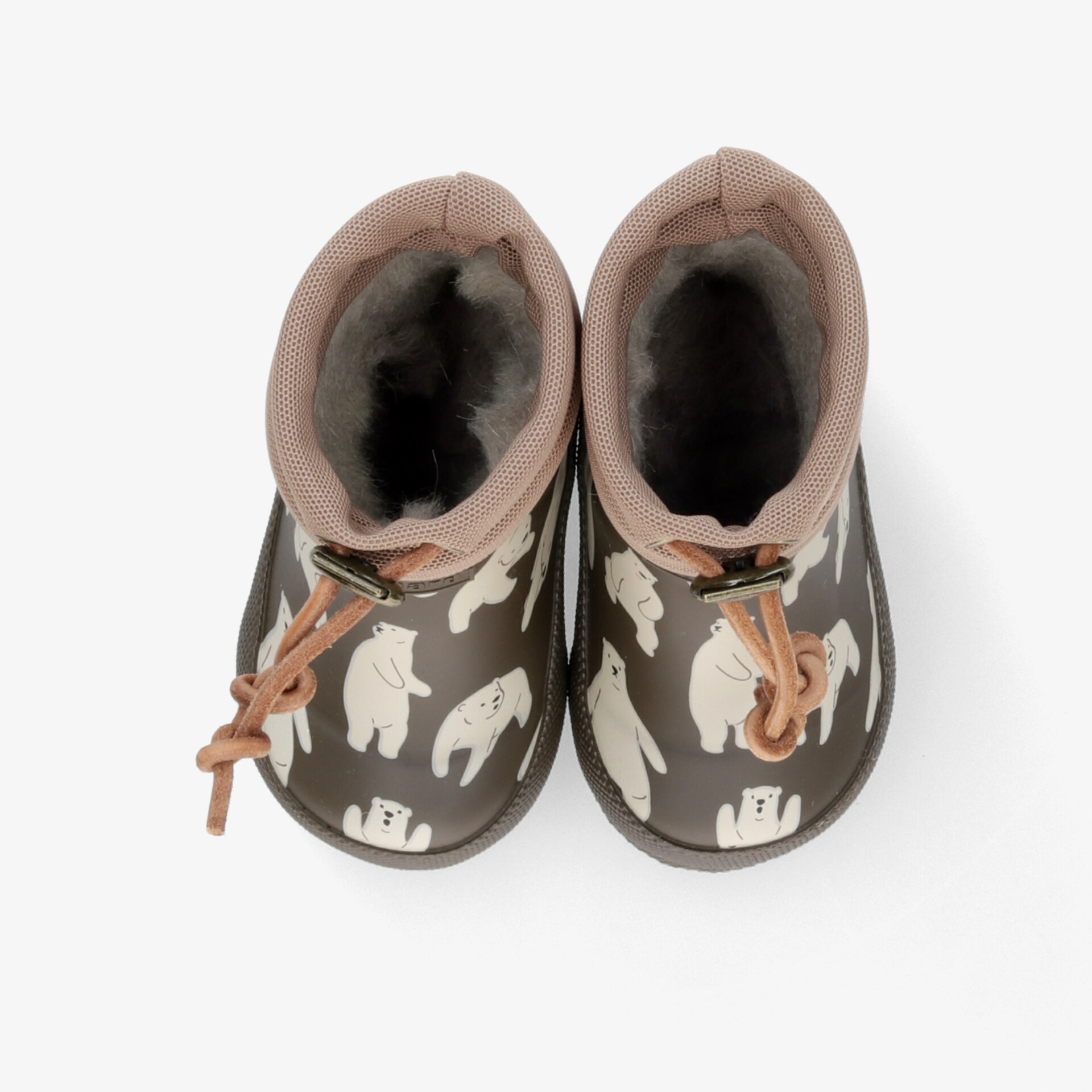 Weiche Babyschuhe mit warmem Futter und rutschfester Sohle, buntes Karibu-Muster, komfortabel und gemütlich