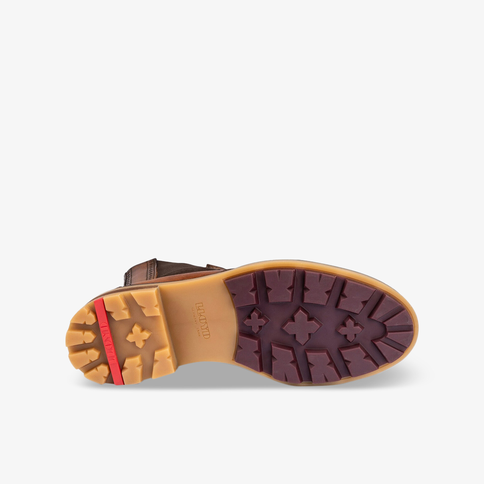 Robuste, rutschfeste und langlebige Schuhsohle mit griffigem Profil für optimalen Halt und Komfort beim Gehen