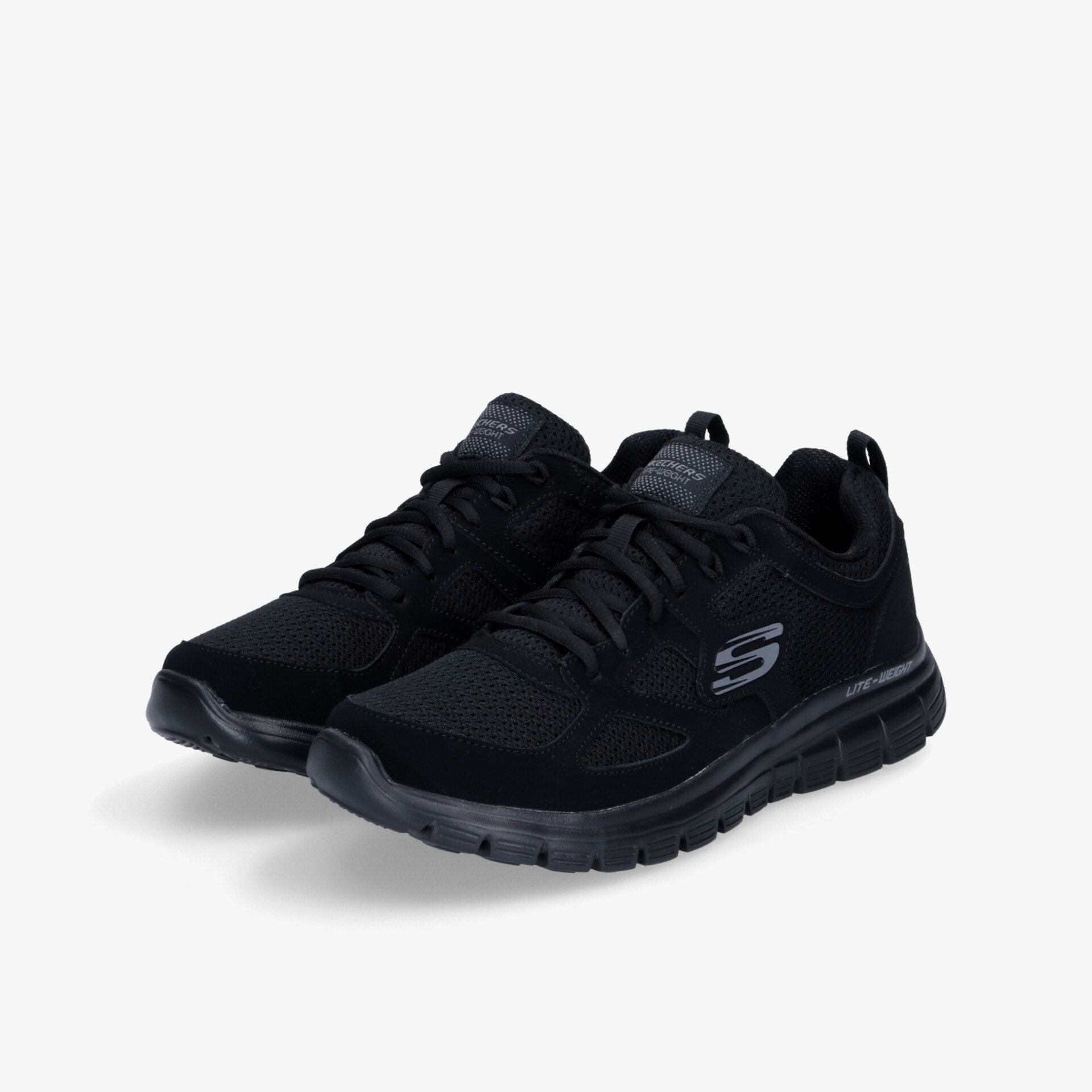 Stylische schwarze Sneaker mit atmungsaktivem Material und flexiblem Design für optimalen Tragekomfort.
