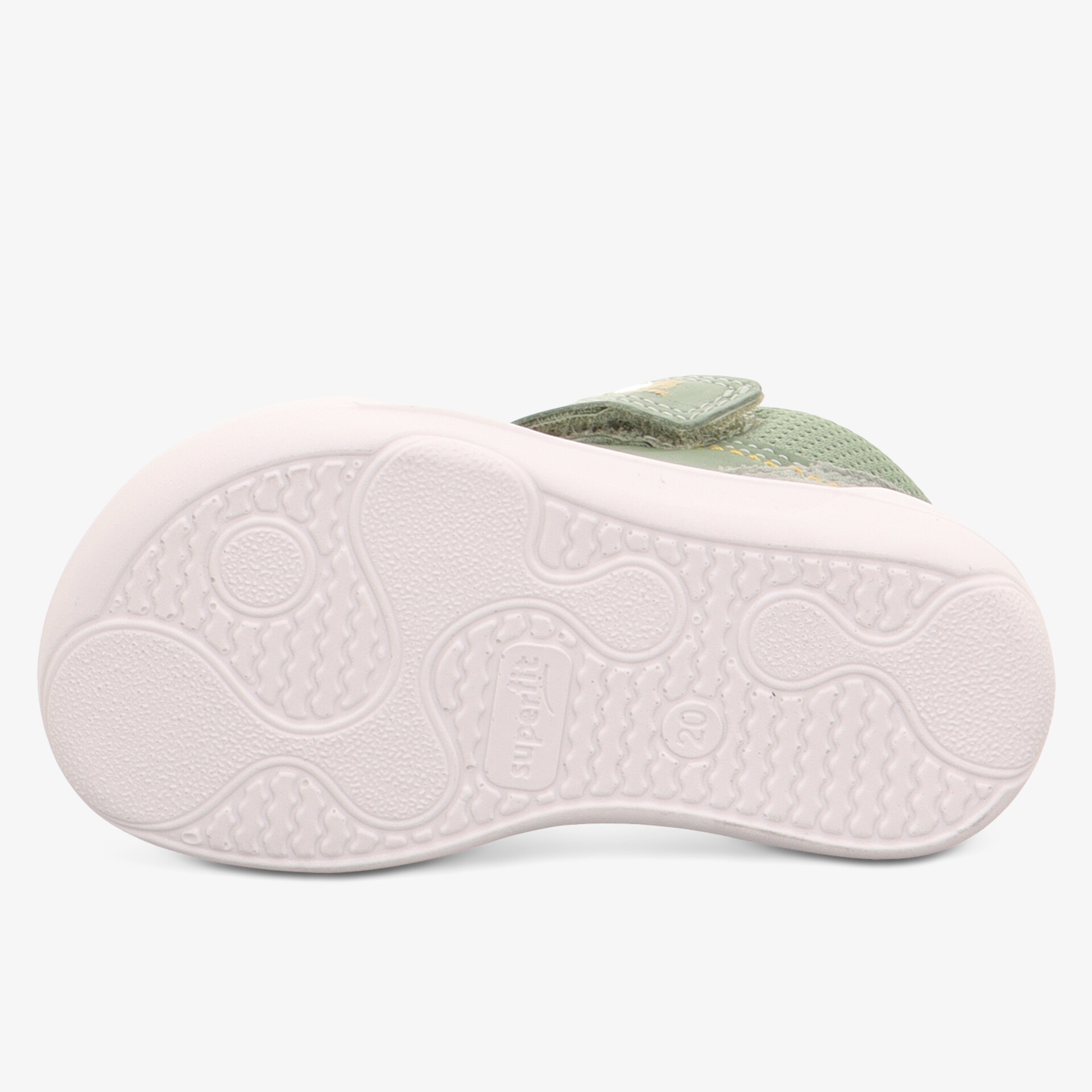 Detailaufnahme der weichen, rutschfesten und flexiblen Sohle für sicheren und komfortablen Halt