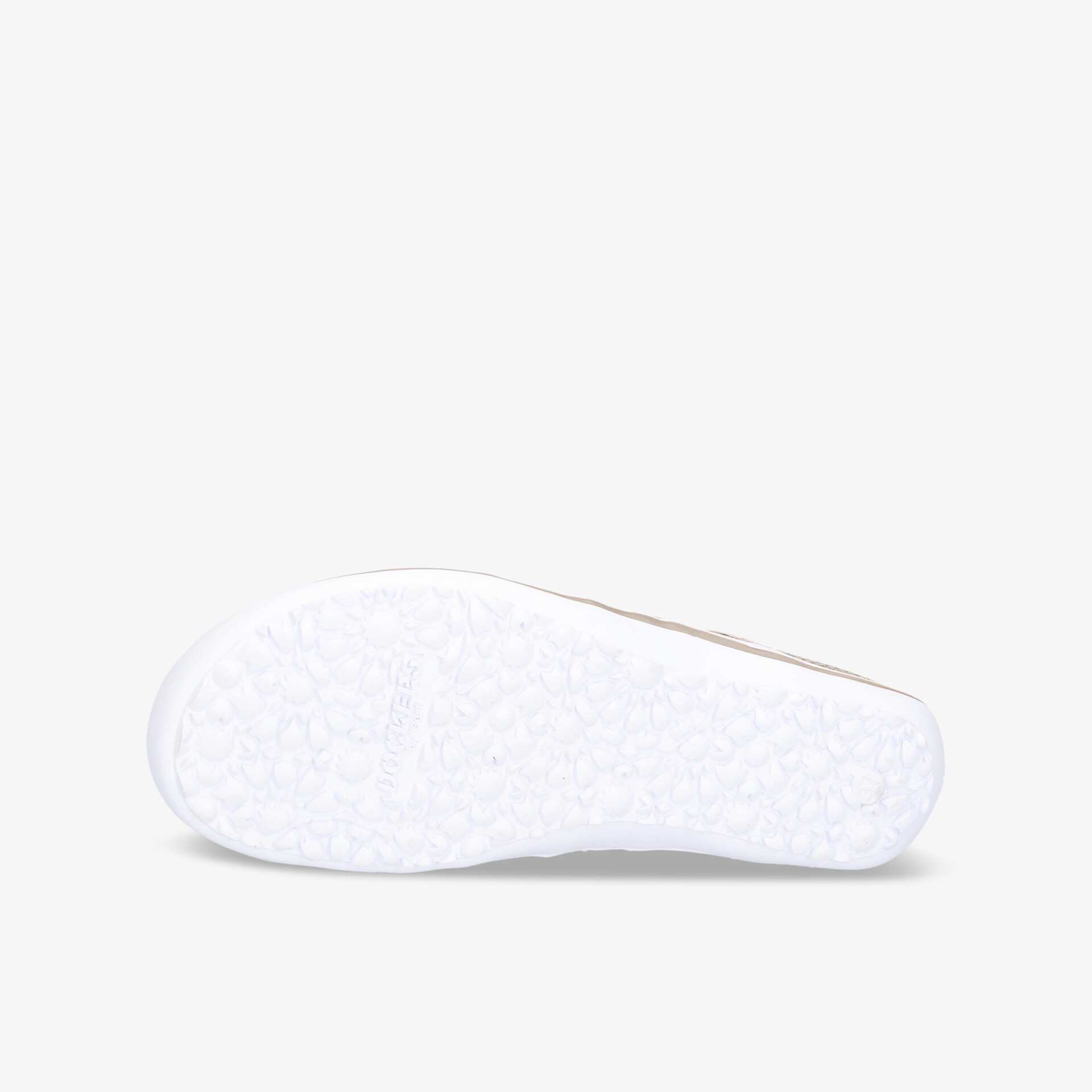 Weiße flexible Sohle mit rutschfestem Profil und leichter Konstruktion für optimalen Halt und Komfort