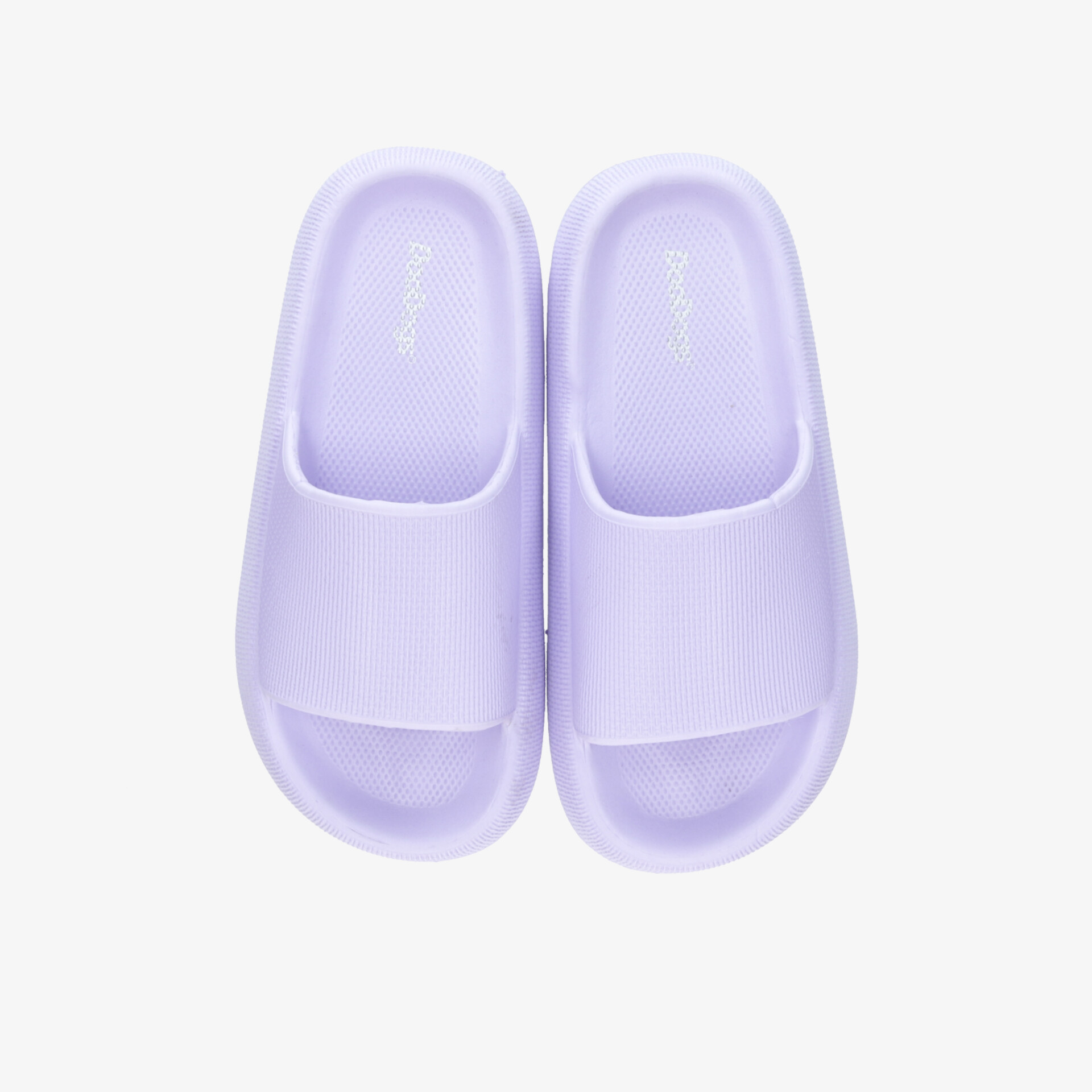 Leichte lilafarbene Badslipper mit komfortablem Sitz, rutschfester Sohle und einfachem, modernem Design