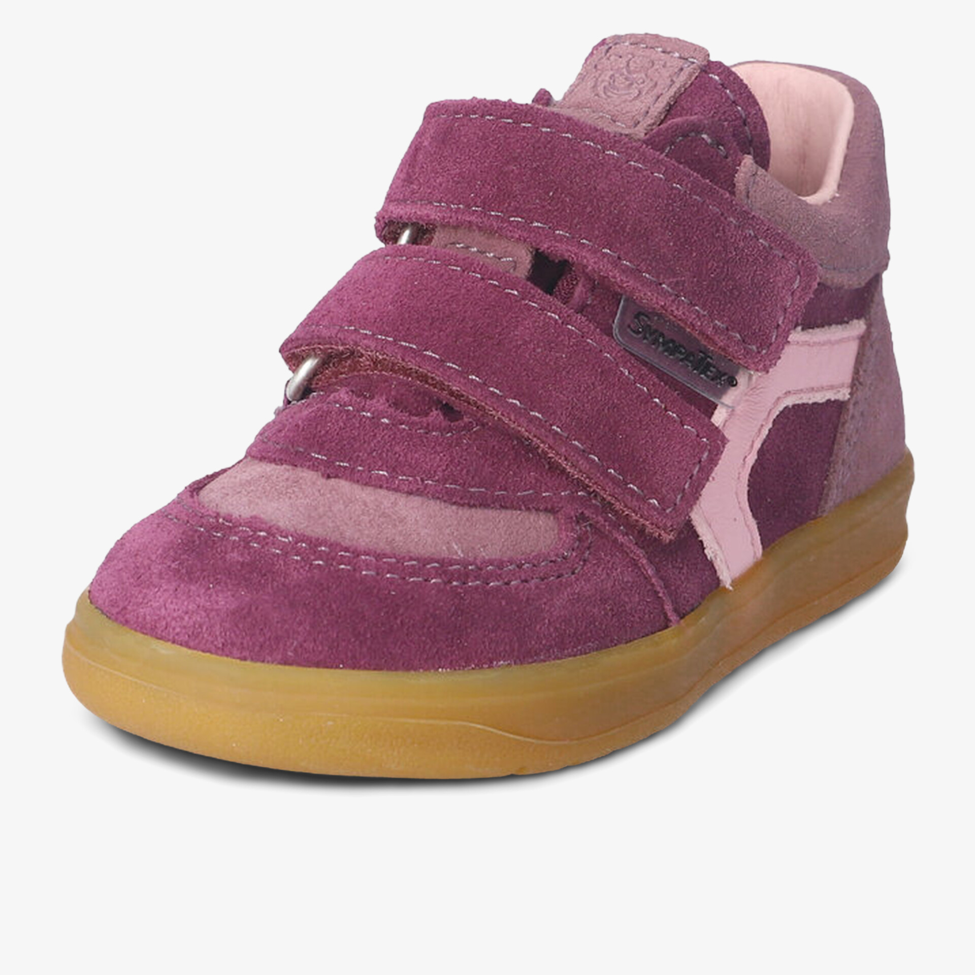 Bequemer Kinder-Schuh mit weichem Wildleder und praktischem Klettverschluss für flexiblen Halt