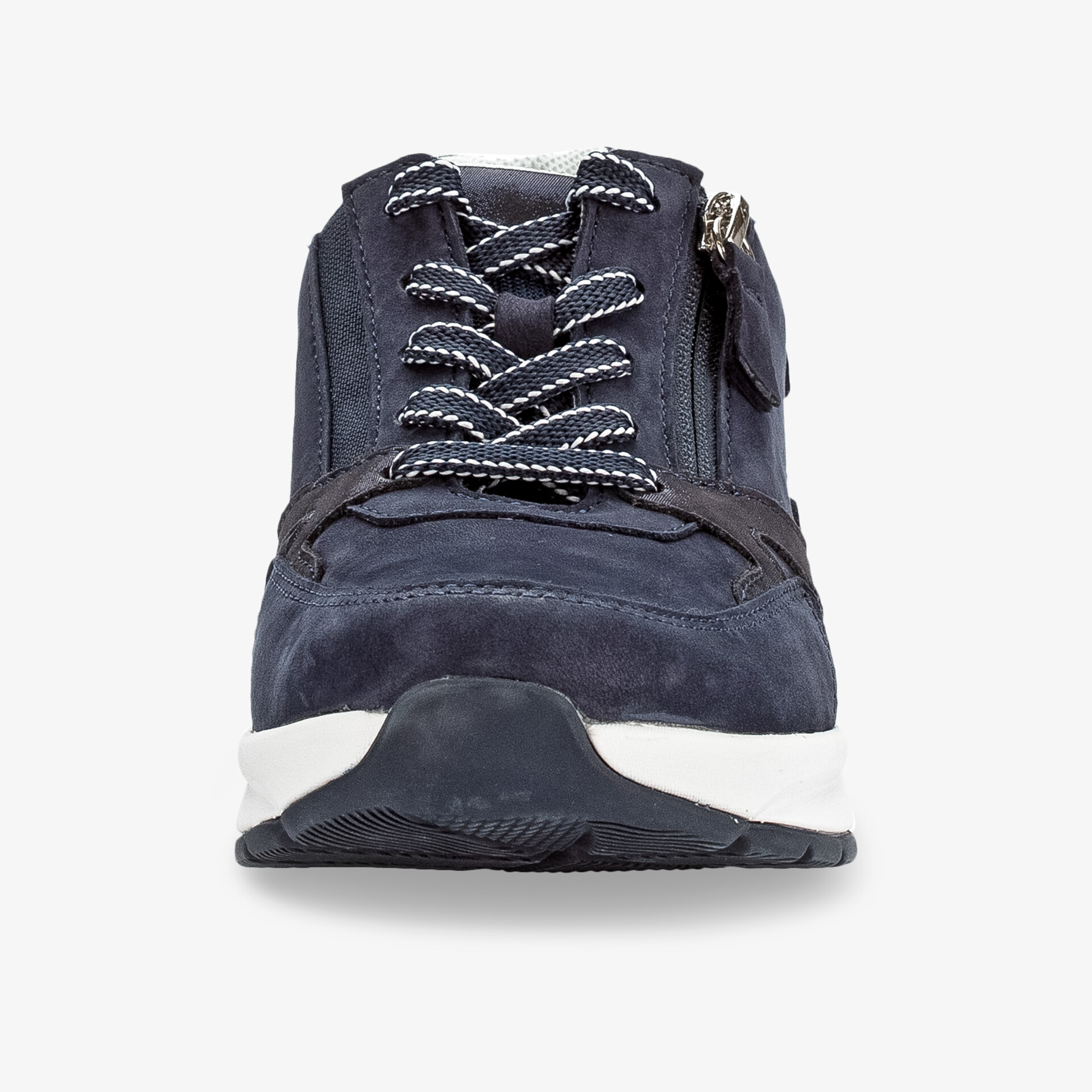 Bequemer dunkelblauer Sneaker mit Schnürsenkeln und rutschfester Sohle ideal für den Alltag