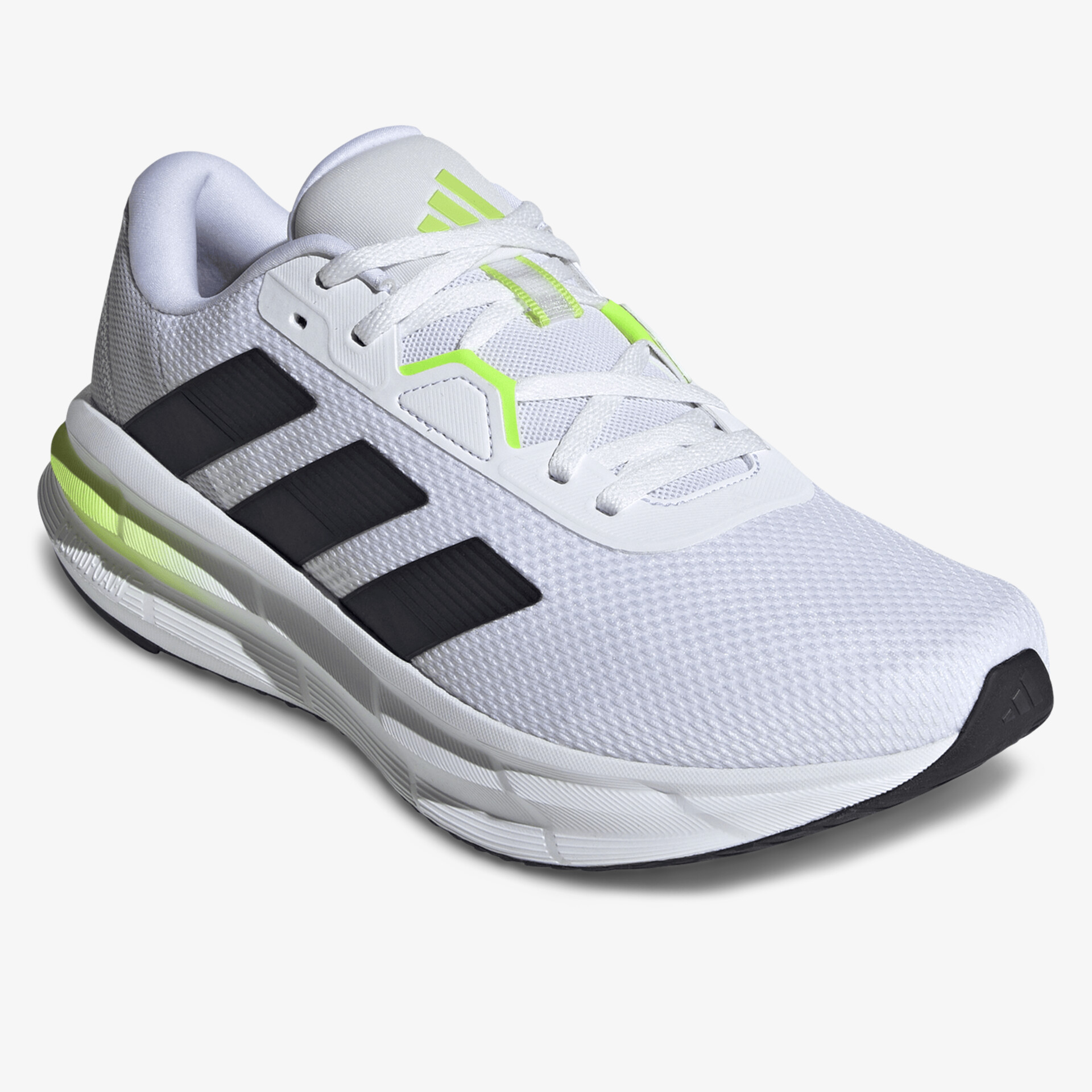 Leichter, atmungsaktiver Sportschuh mit stabilem Halt und modernem Design in weiß mit schwarzen Akzenten