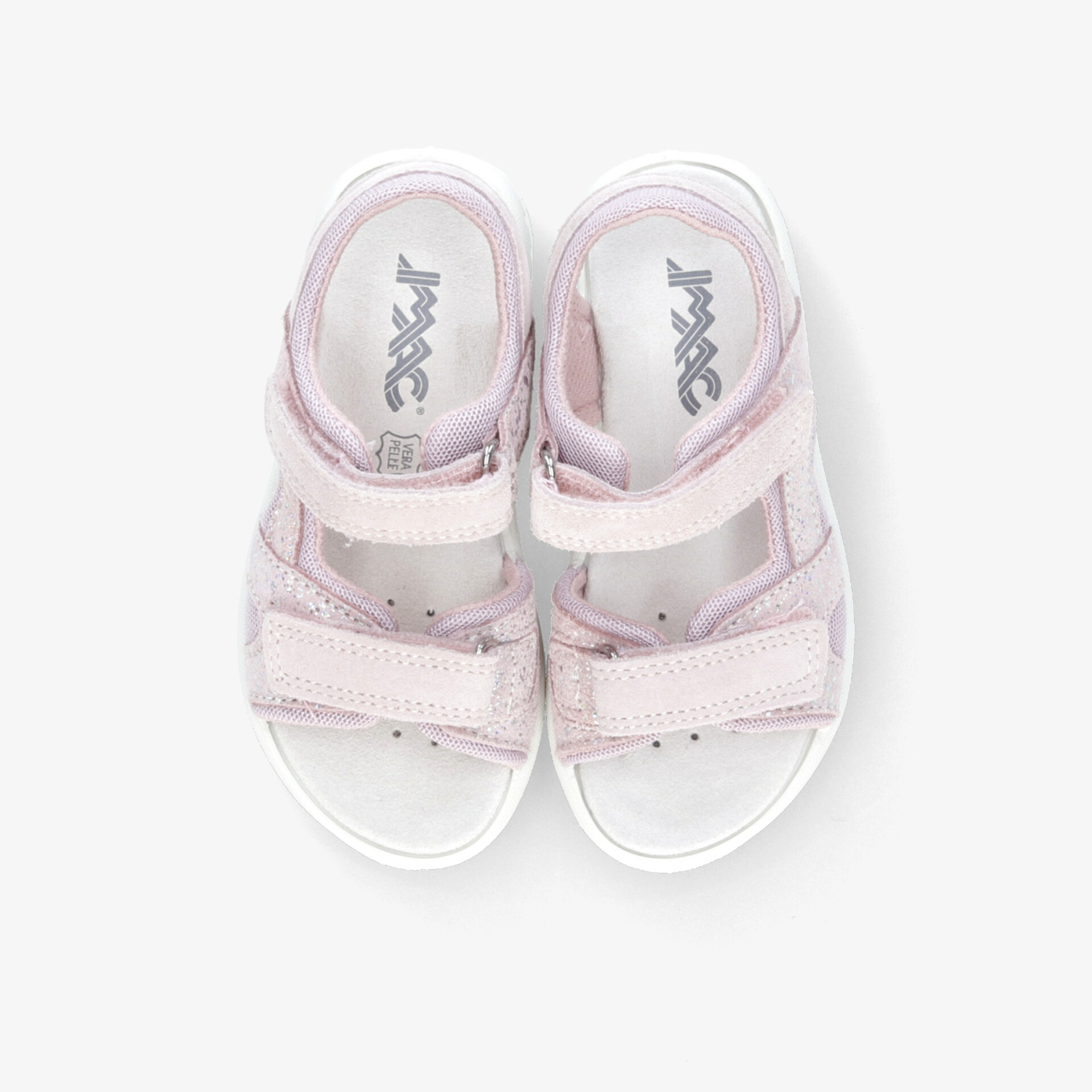 Leichte Sandalen in Rosa mit verstellbaren Klettverschlüssen und rutschfester Sohle, ideal für angenehmes Tragen