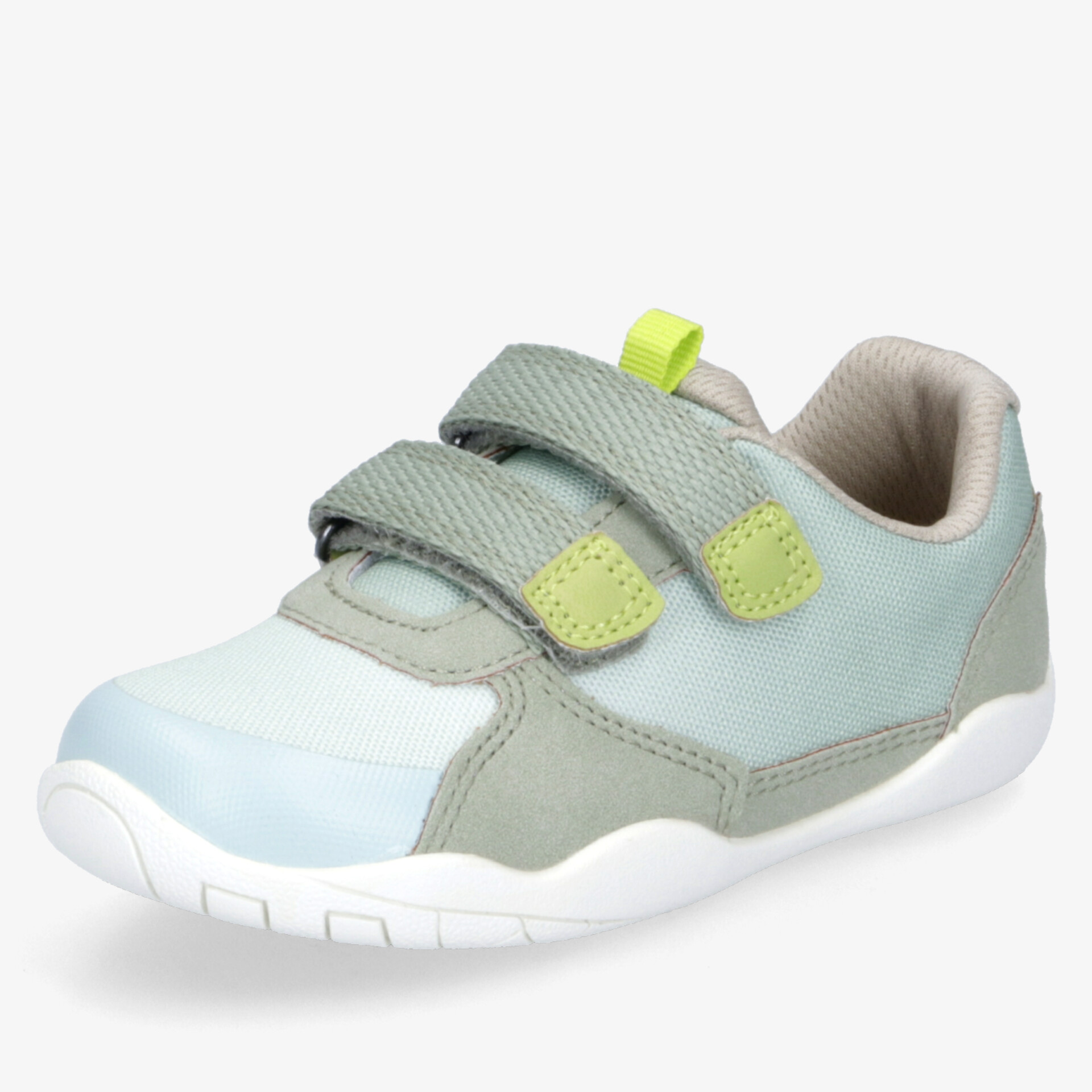 Leichter Freizeitschuh mit atmungsaktivem Material, flexiblem Sohlenprofil und praktischem Klettverschluss für optimalen halt