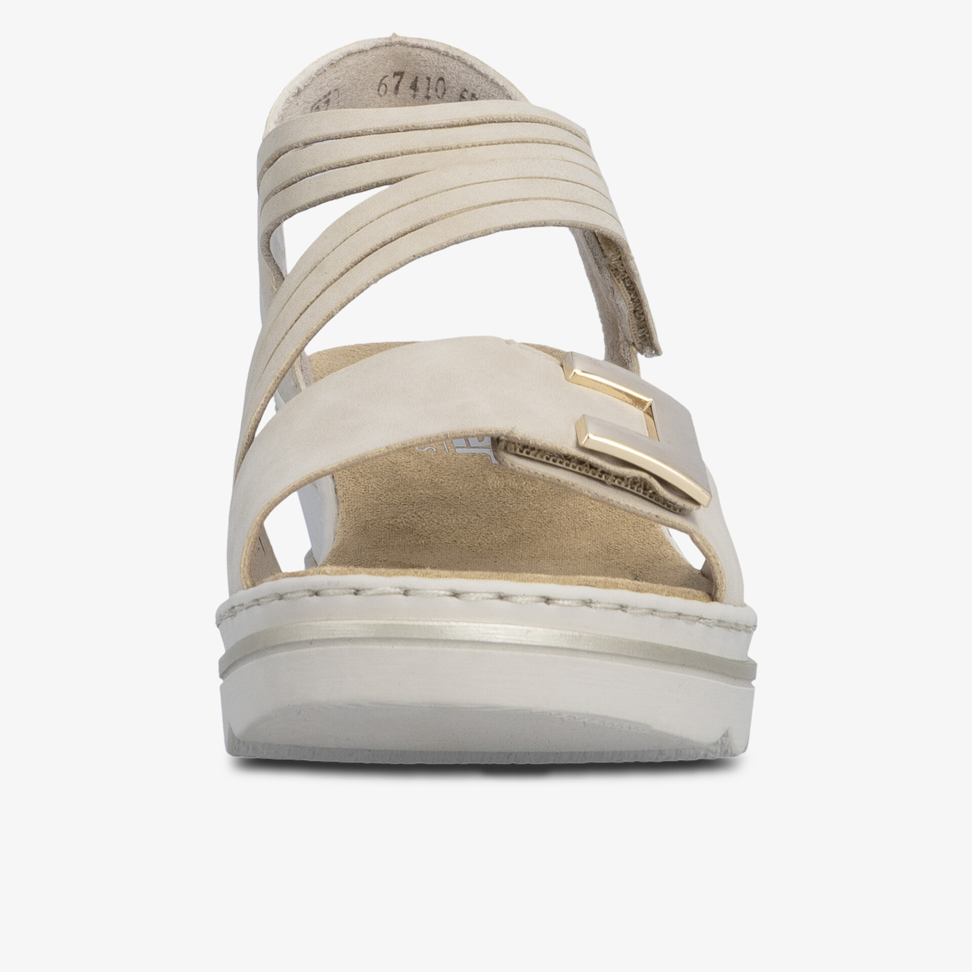 Bequeme Sandale mit elastischen Riemen und dämpfender leichter Profilsohle für komfortablen Halt