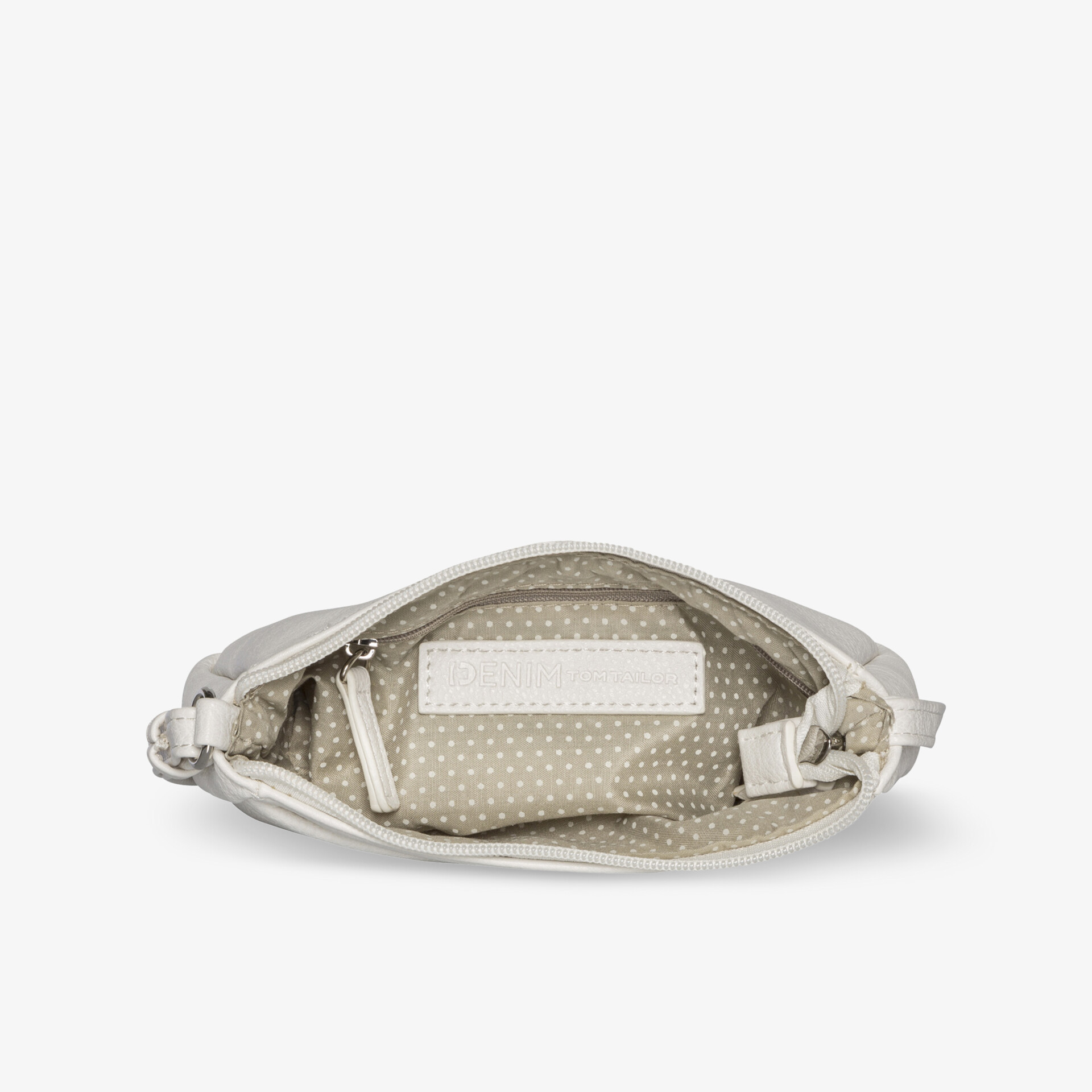 Innenansicht der Tasche mit Punktmuster und praktischem Stauraum für optimalen Überblick