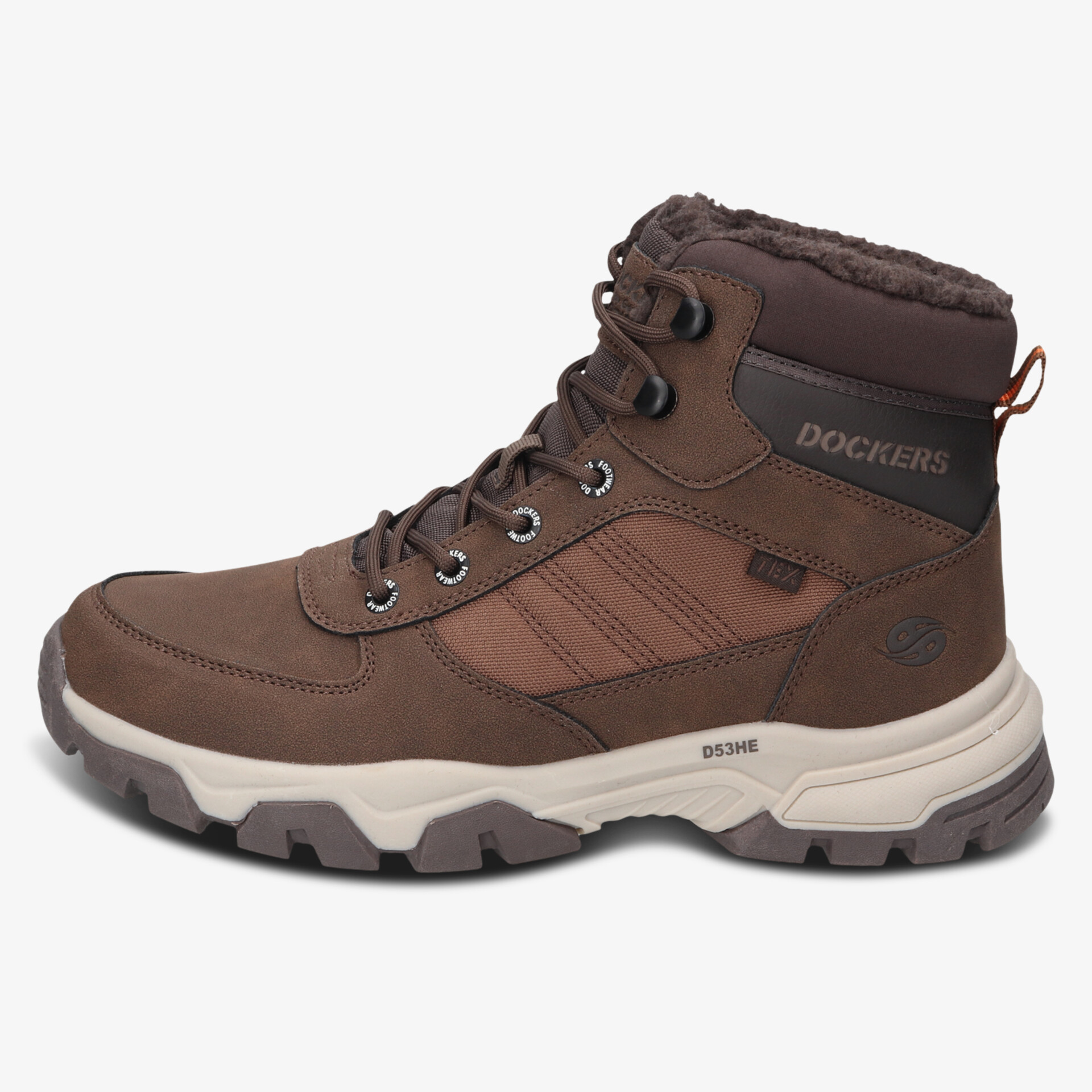 Robuster Outdoor-Schuh mit warmem Futter, rutschfester Sohle und komfortabler Polsterung, ideal für Trekking und Winter