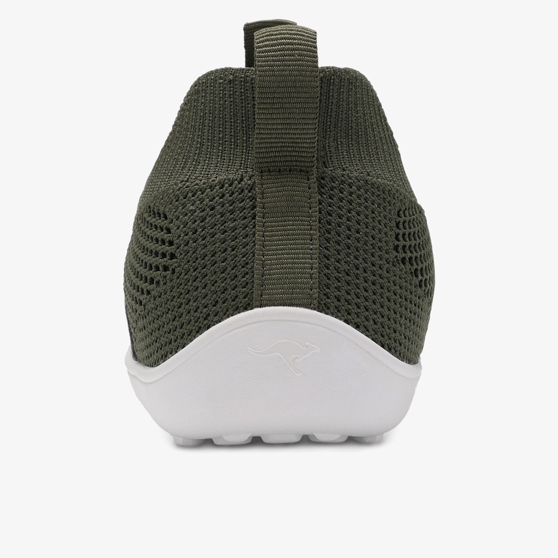 Rückansicht eines atmungsaktiven Schuhs mit leichtem, flexiblem Material und bequemer Passform