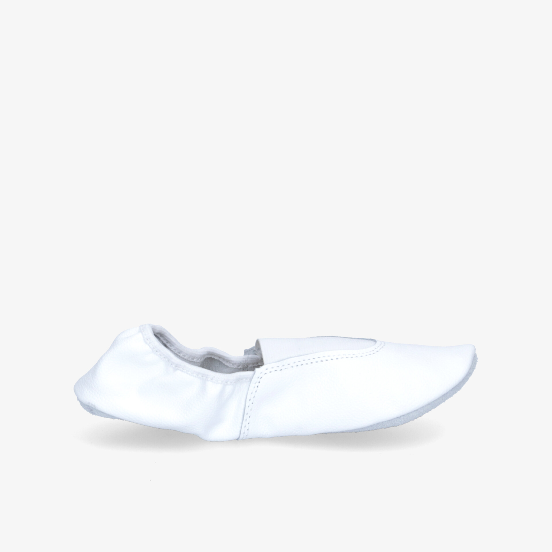 Eleganter, flexibler und bequemer weißer Ballettschuh für erstklassigen Komfort.