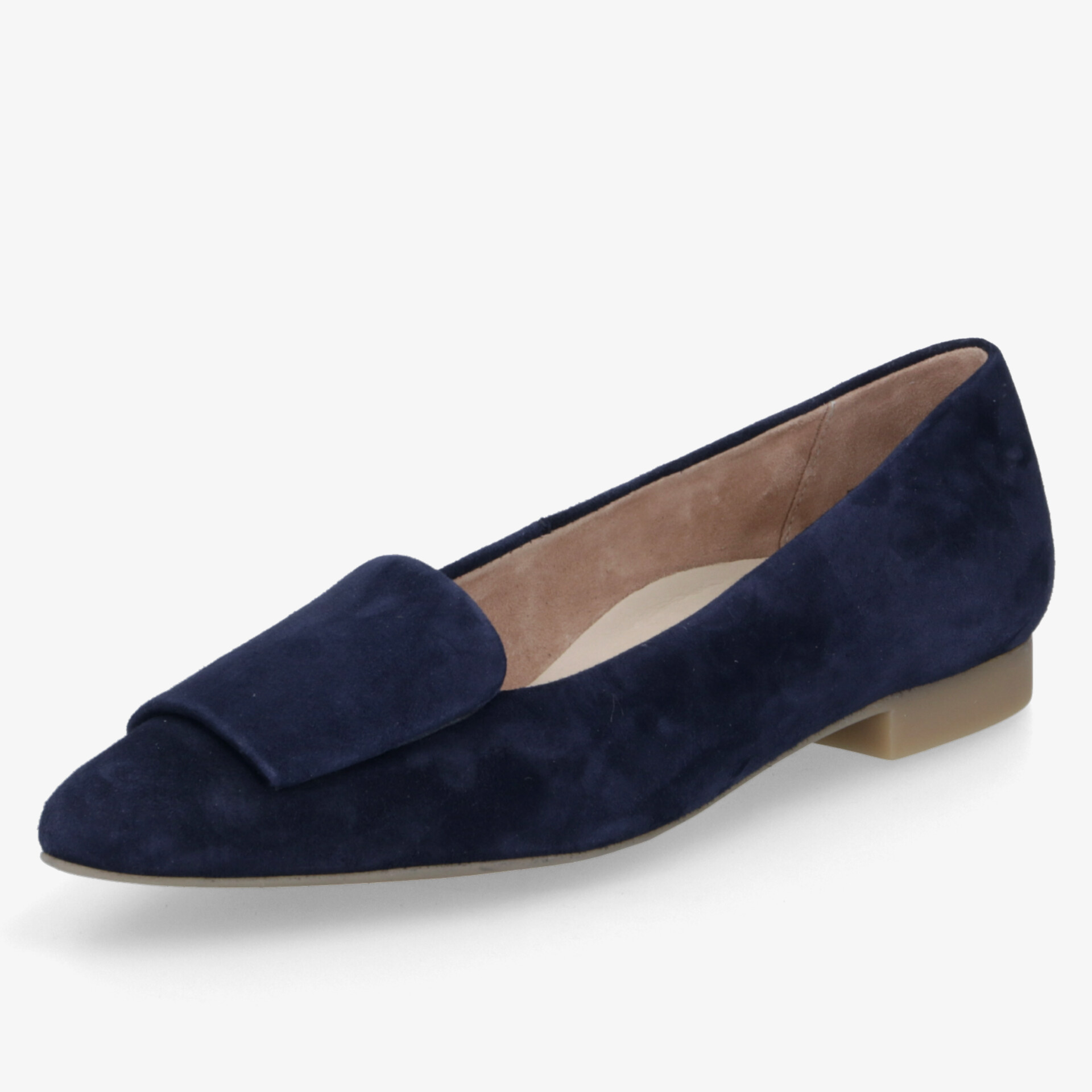 Eleganter, bequemer Samtloafers in navyblau für vielseitige Stylingmöglichkeiten.