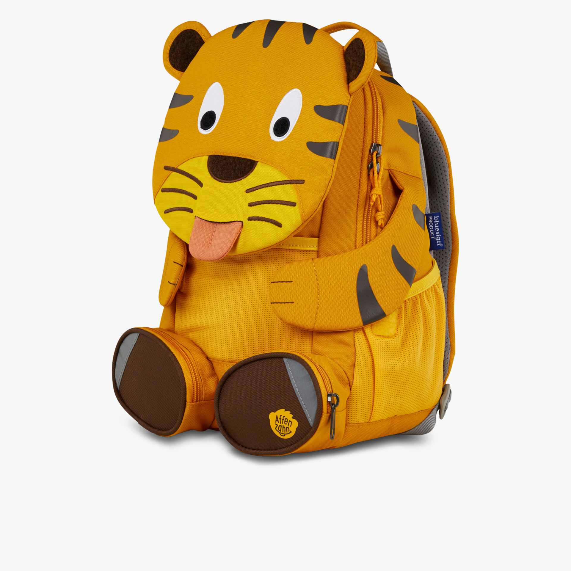 Lebendiger Kinderrucksack in Tigerdesign mit robustem, bequemem Tragekomfort und praktischem Stauraum
