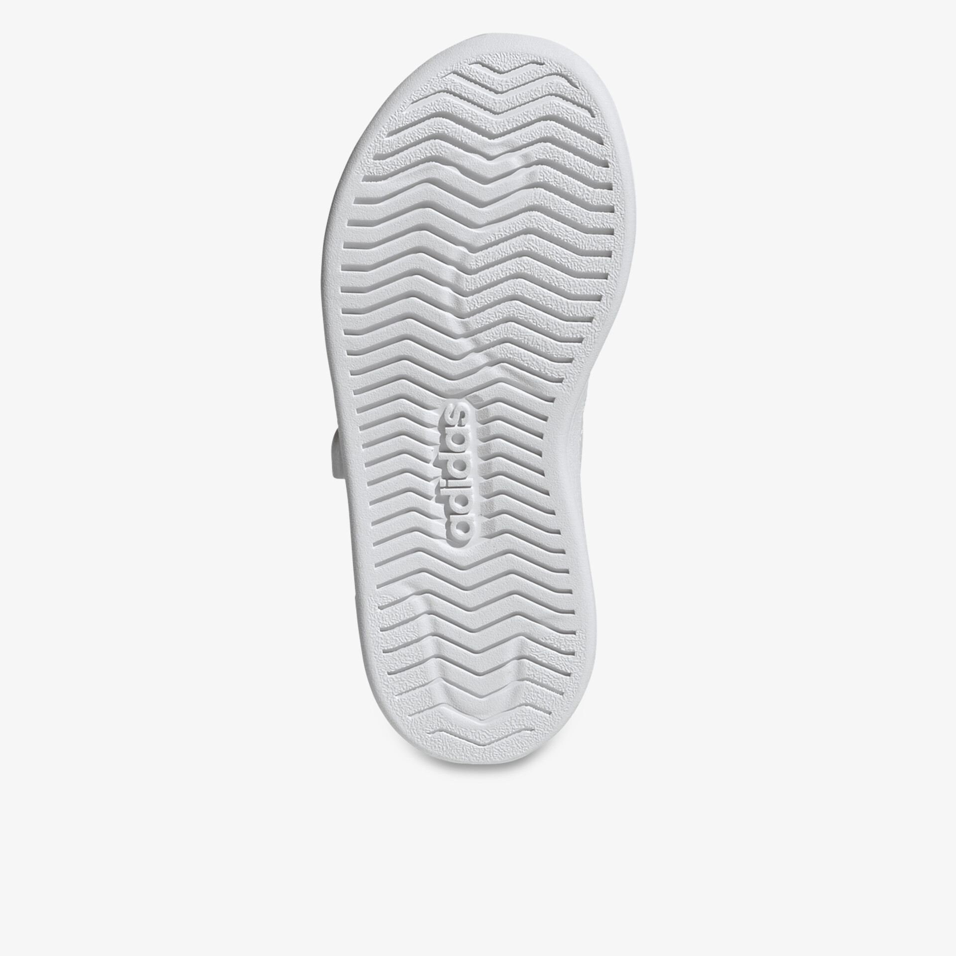 Weiße Schuhsohle mit rutschfestem Profil für sicheren Halt und langlebigen Tragekomfort