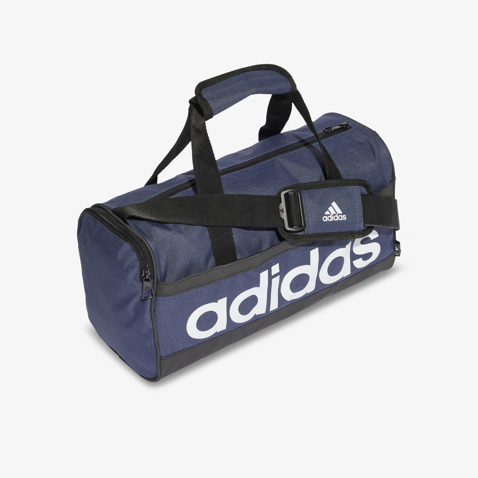 Adidas Sporttasche in Blau mit großem Logo, ausreichendem Stauraum und robusten Tragegriffen