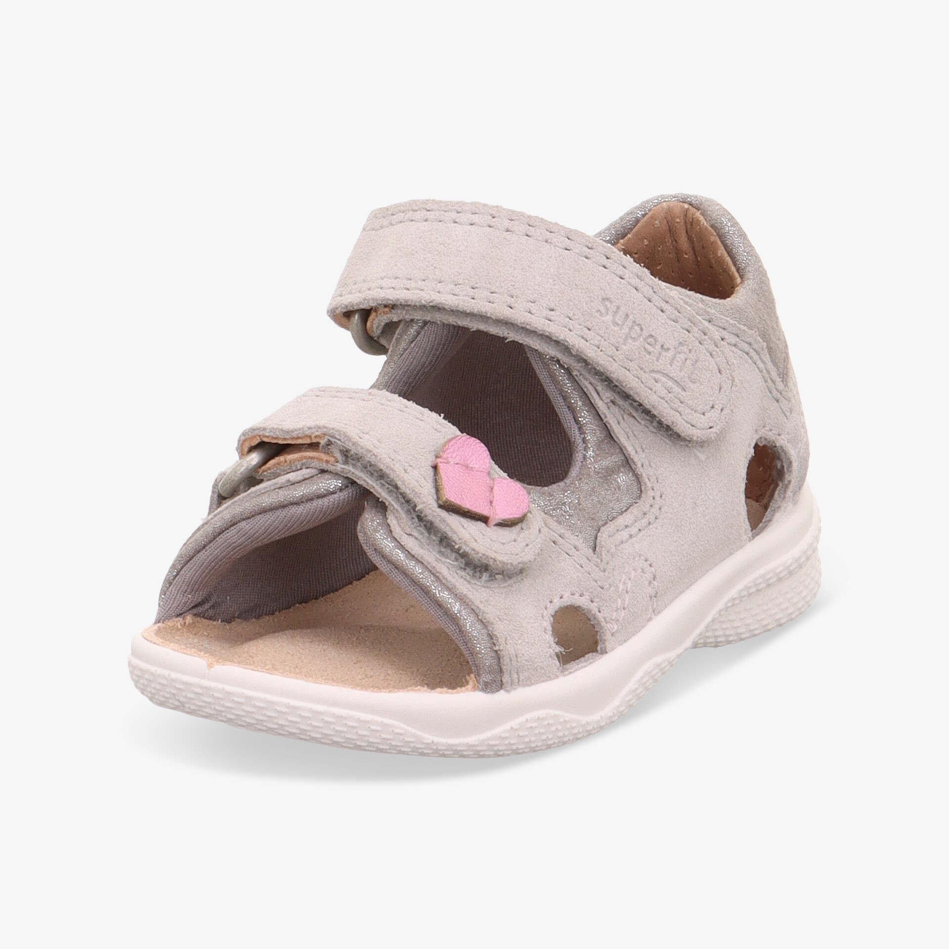 Leichte und bequeme Kinder-Sandale mit verstellbaren Klettverschlüssen und offener Zehenpartie für optimalen Tragekomfort