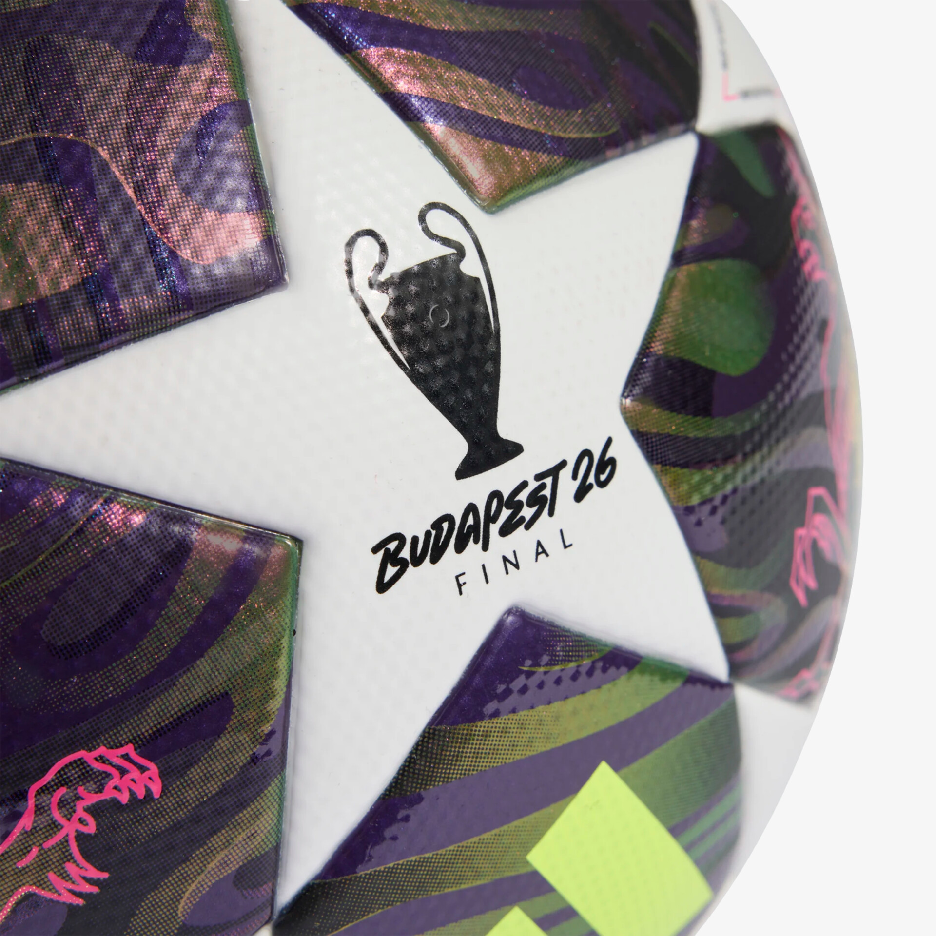 Hochwertiger Fußball der UEFA Champions League Final Edition mit leuchtenden Farben und offiziellem Logo