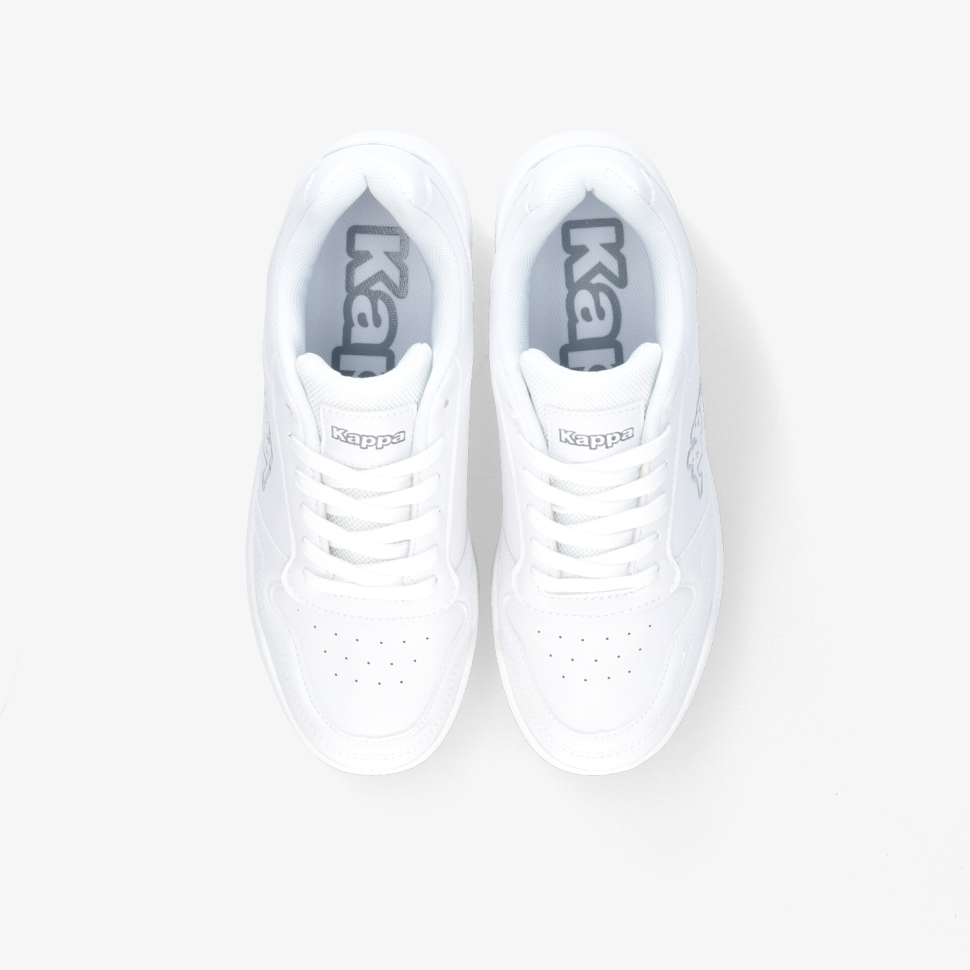 Weiße Sneaker, modern und bequem, perfekt für Alltag und Sport.