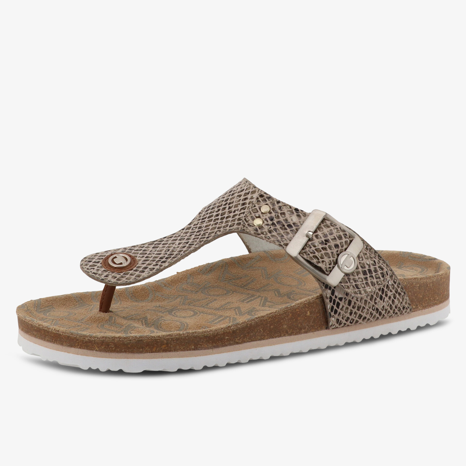 Bequeme Zehensandale mit verstellbarem Riemen und rutschfester Sohle für hohen Tragekomfort