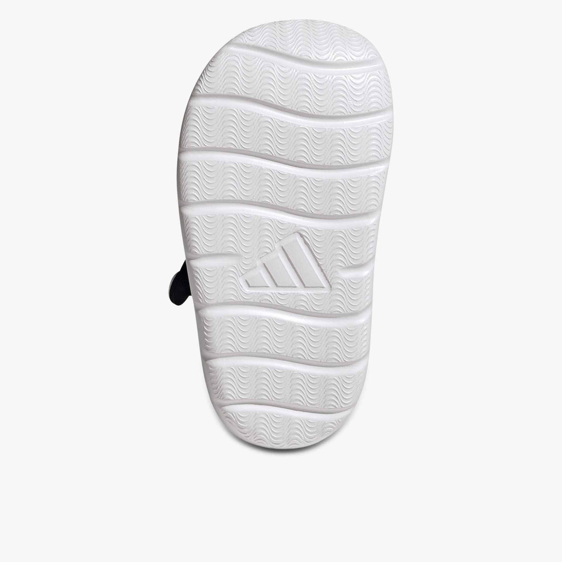 Weiße einzelne Schuhsohle mit markantem Profil für optimalen Grip und komfortables Laufgefühl