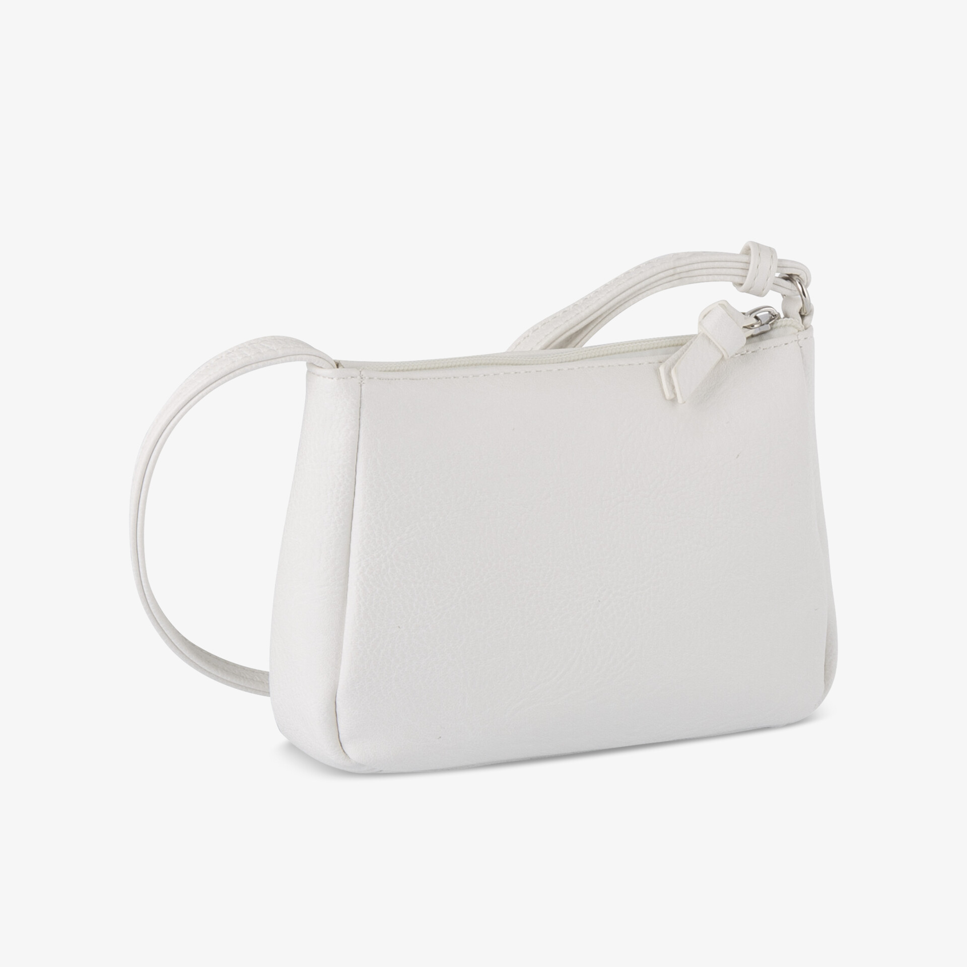 Elegante weiße Tasche mit schlankem Design und verstellbarem Riemen, perfekt für jeden Anlass.