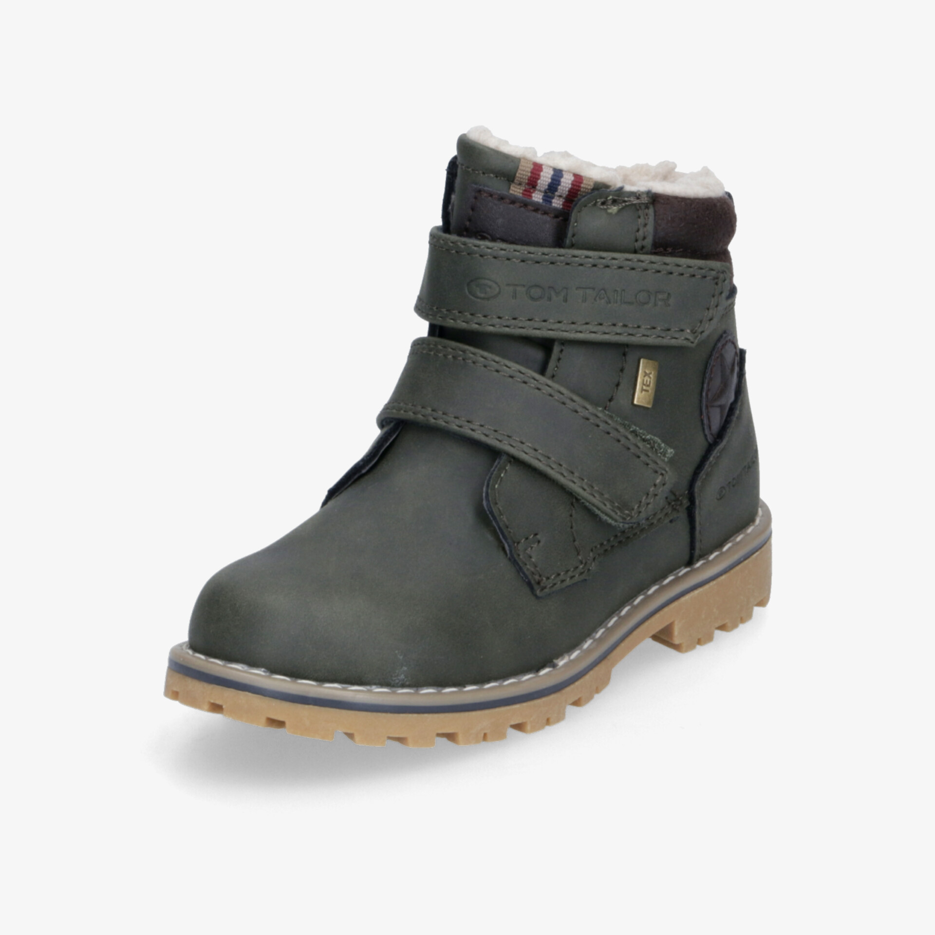 Robuster Winterstiefel mit warmer Innenfütterung, rutschfester Sohle und praktischen Klettverschlüssen für guten Halt