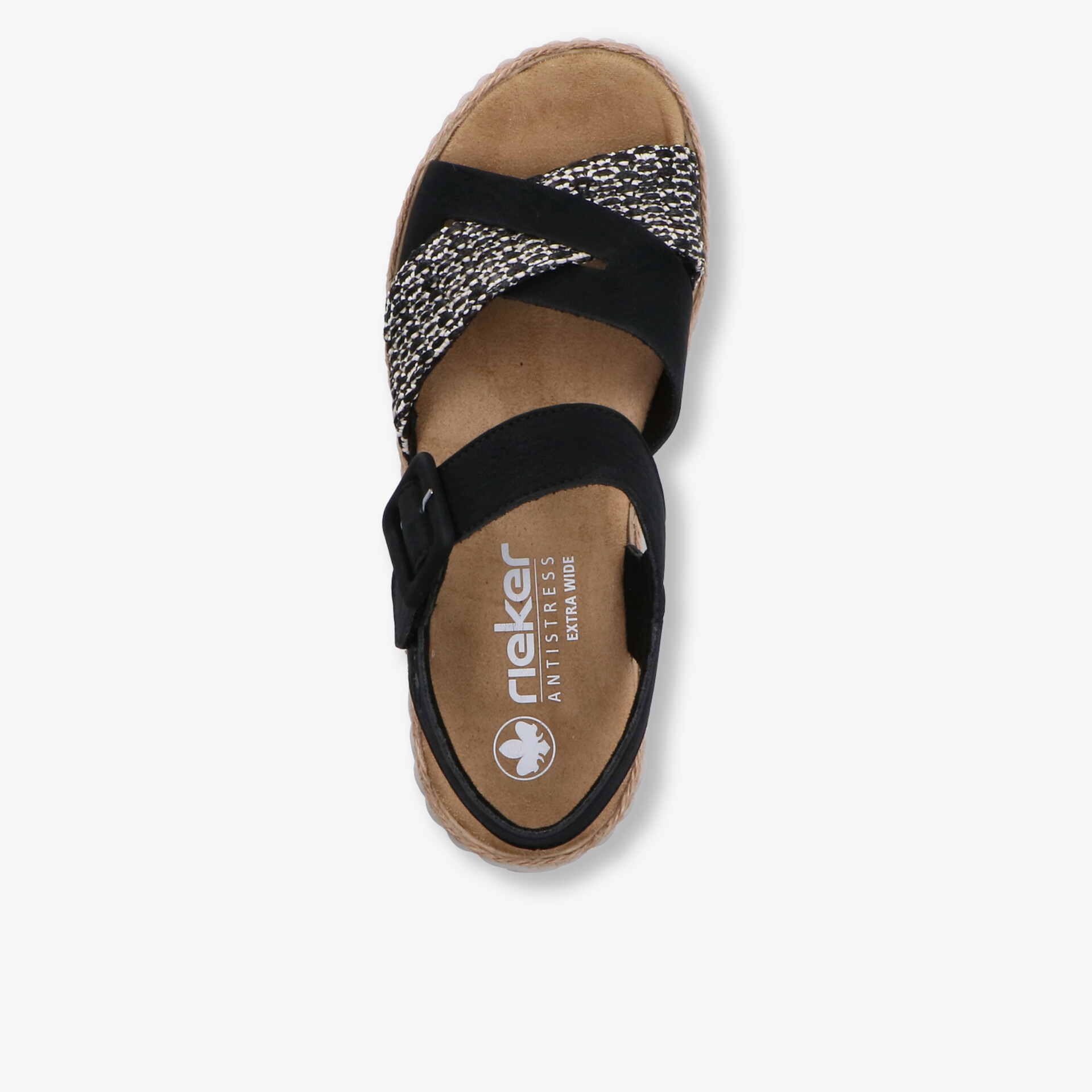 Leichte, bequeme Sandale mit verstellbarem Riemen und gepolsterter Innensohle für angenehmen Tragekomfort