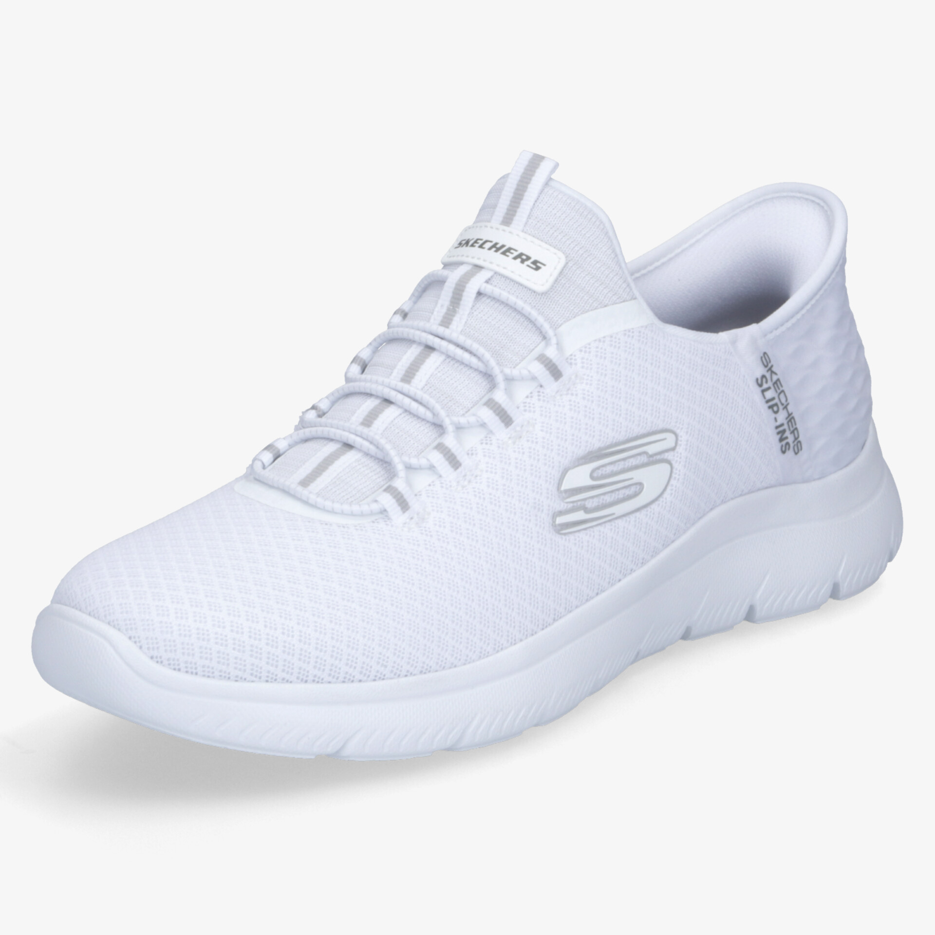 Weißer leichter Sneaker mit atmungsaktivem Material und flexibler Sohle für hohen Tragekomfort