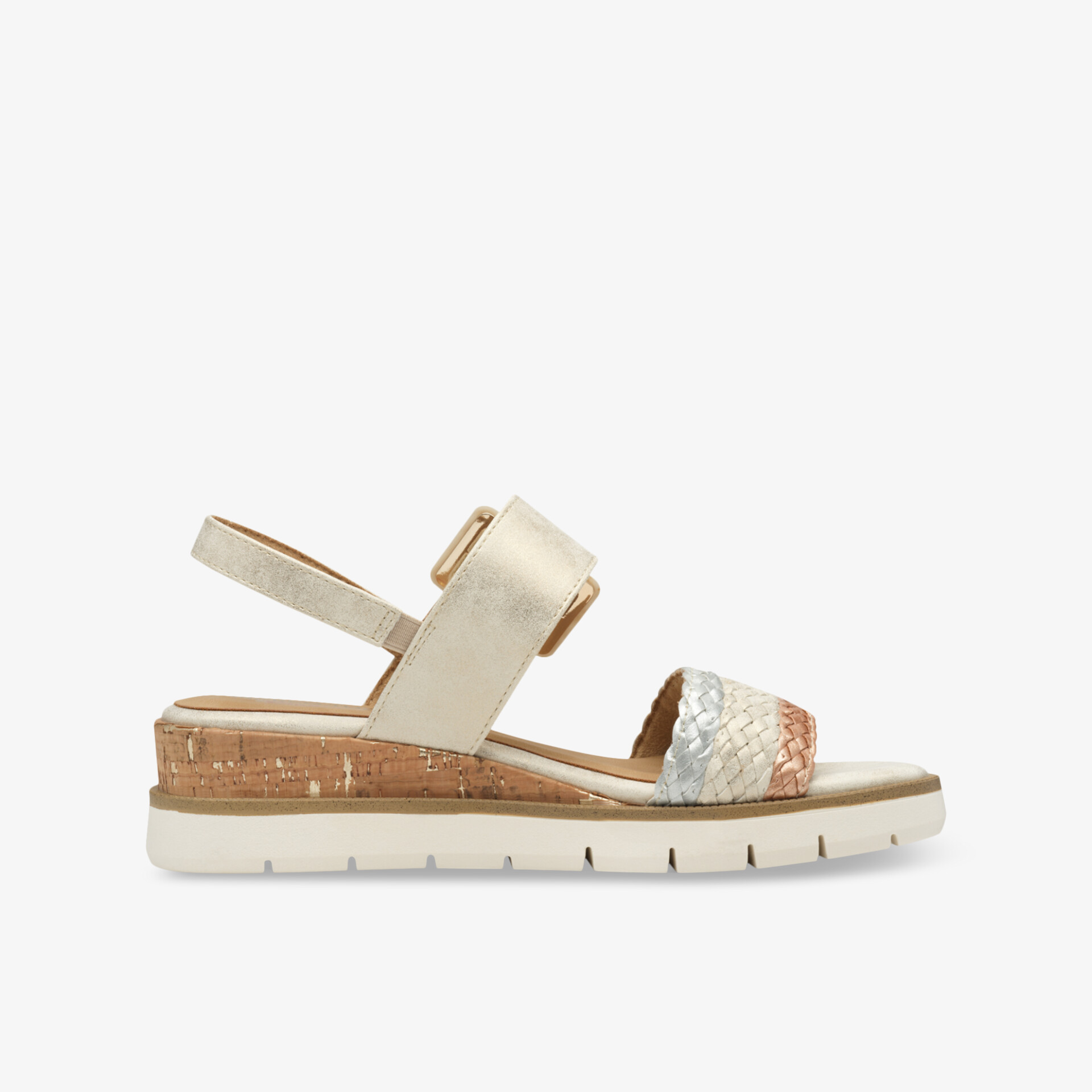 Bequemer Sandalenschuh mit verstellbarem Riemen und gepolsterter Innensohle für hohen Tragekomfort