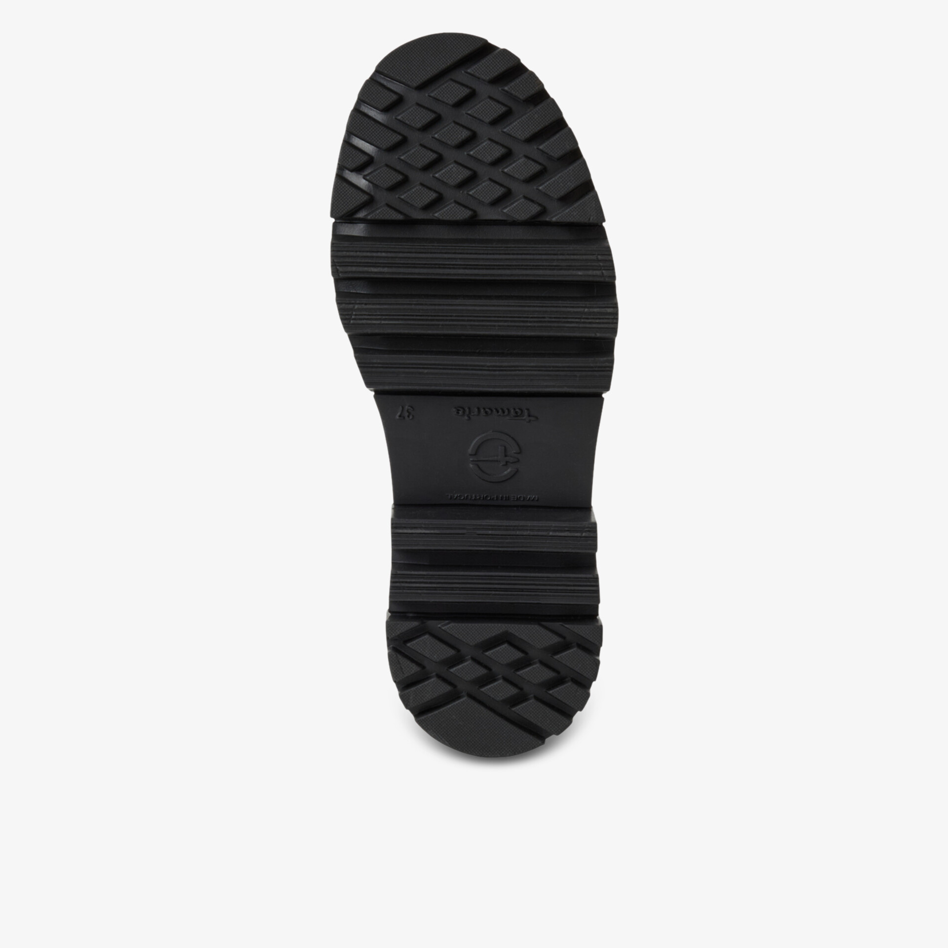 Robuste und rutschfeste Schuhsohle mit tiefem Profil für optimalen Halt und lange Haltbarkeit