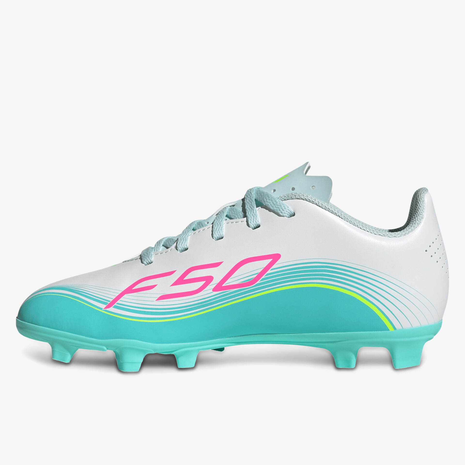 Leichter Fußballschuh mit robuster Konstruktion, guter Dämpfung und rutschfester Sohle für optimalen Halt und Komfort