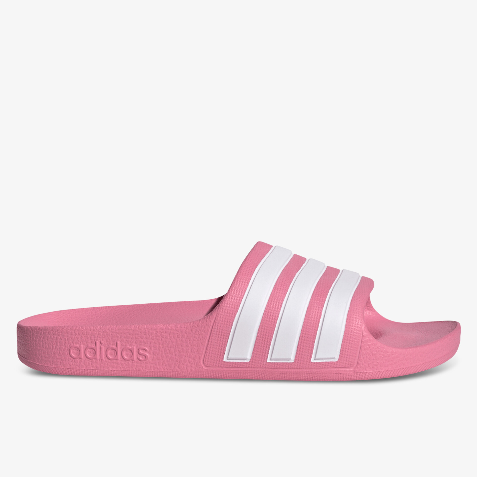 Bequemer rosa Badeschuh mit weißen Streifen, rutschfeste Sohle und strapazierfähigem Material für den Alltag