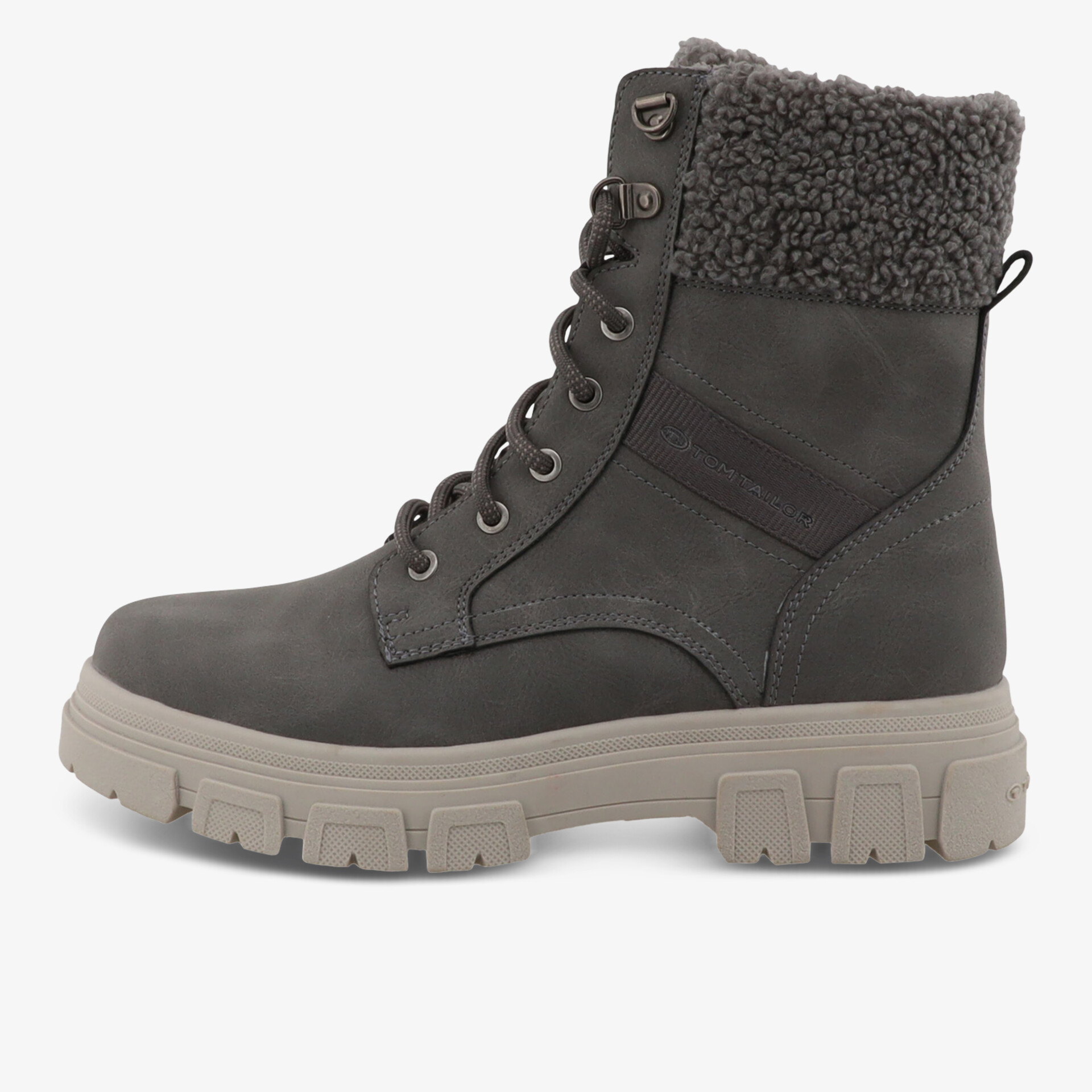 Robuster Winterstiefel mit warmem Innenfutter, profilierter Sohle und praktischer Schnürung für sicheren Halt